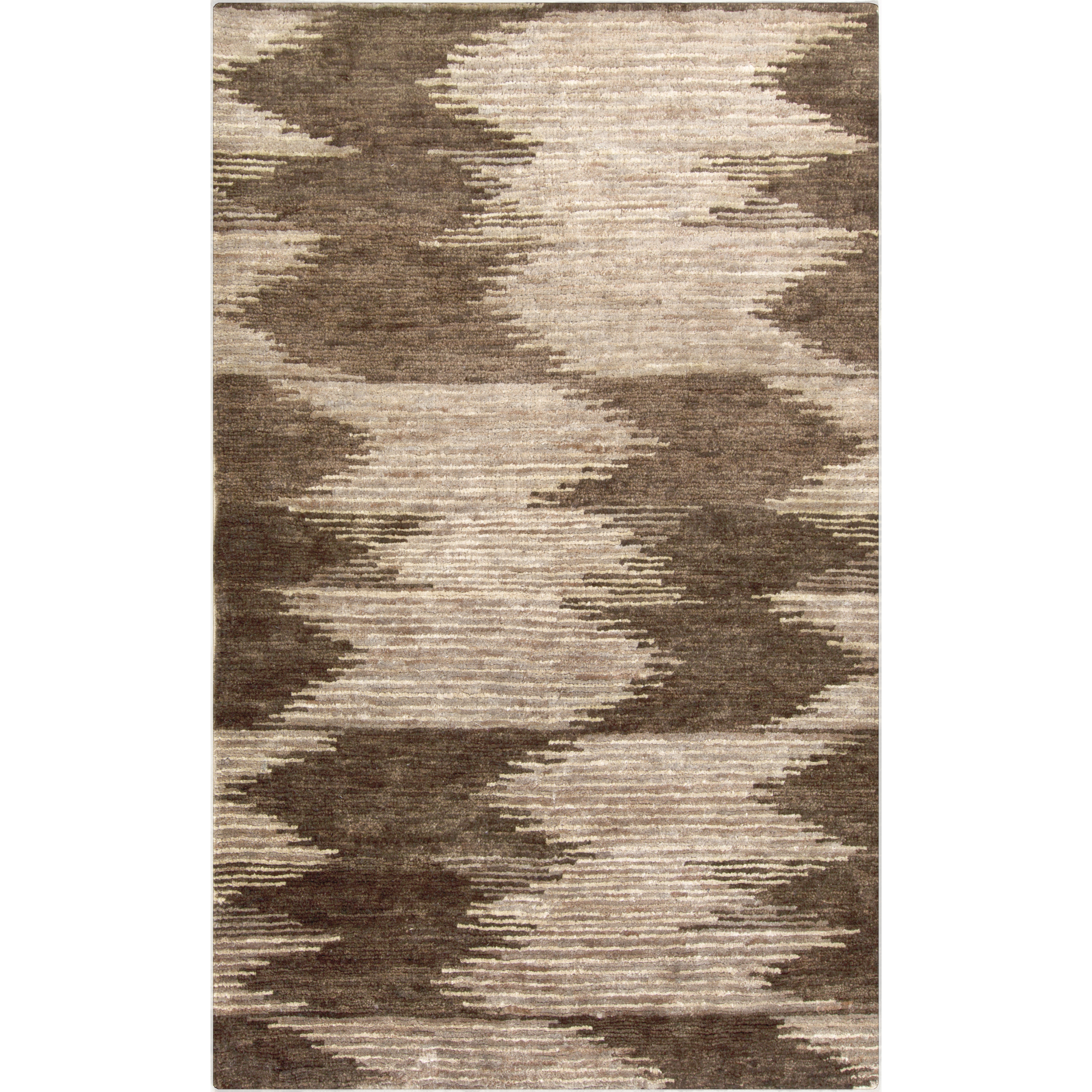 Scarborough 96 X 60 inch Dark Brown, Khaki, Taupe Rug