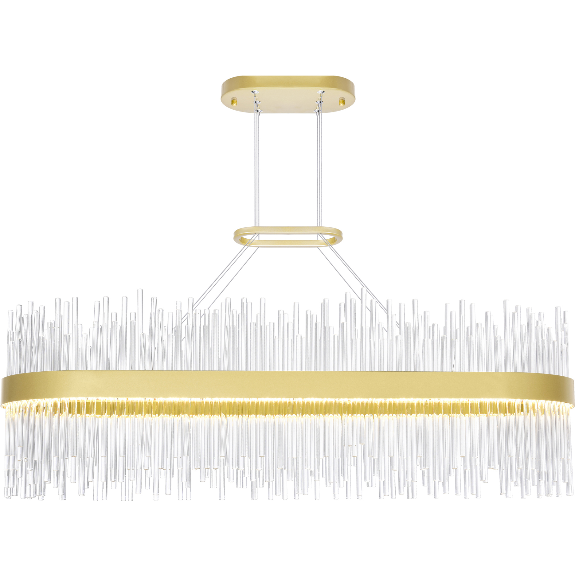 Genevieve LED 39 inch Medallion Gold Pool Table Light Ceiling Light