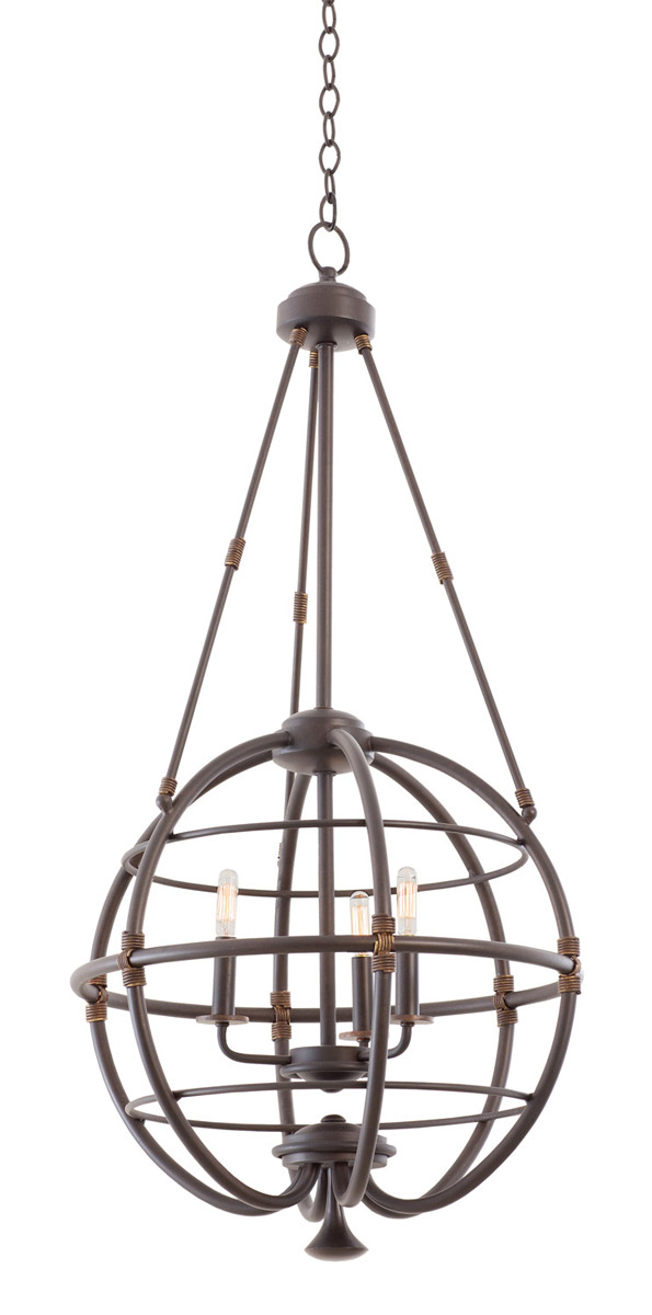 Larson 3 Light 20 inch Tawny Port Pendant Ceiling Light