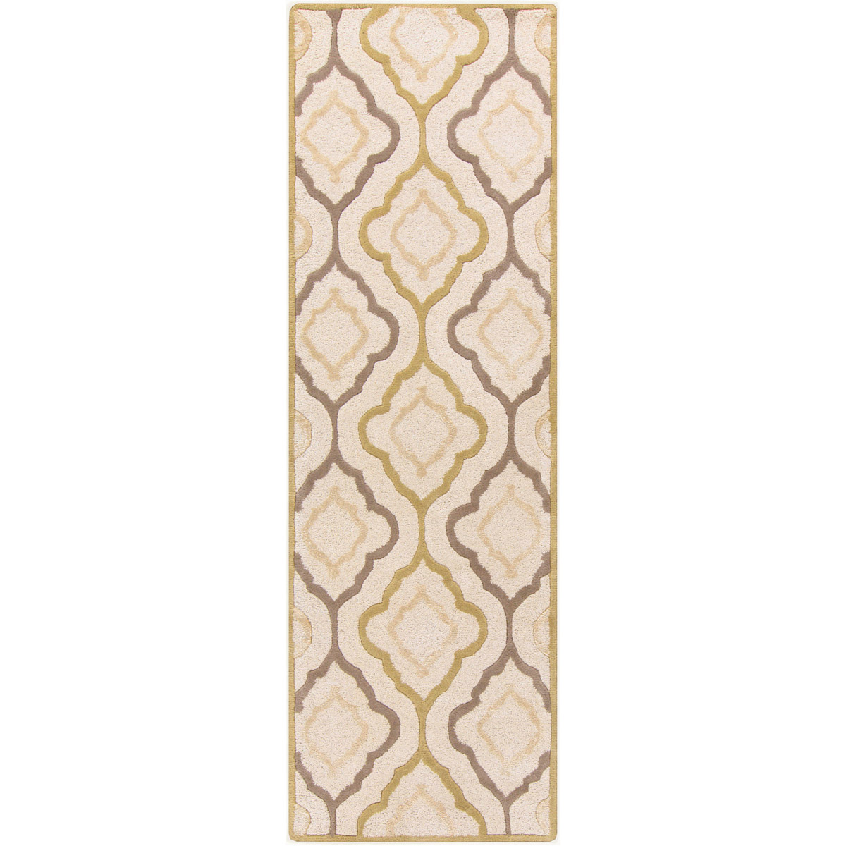 Modern Classics 96 X 30 inch Khaki, Dark Brown, Olive Rug