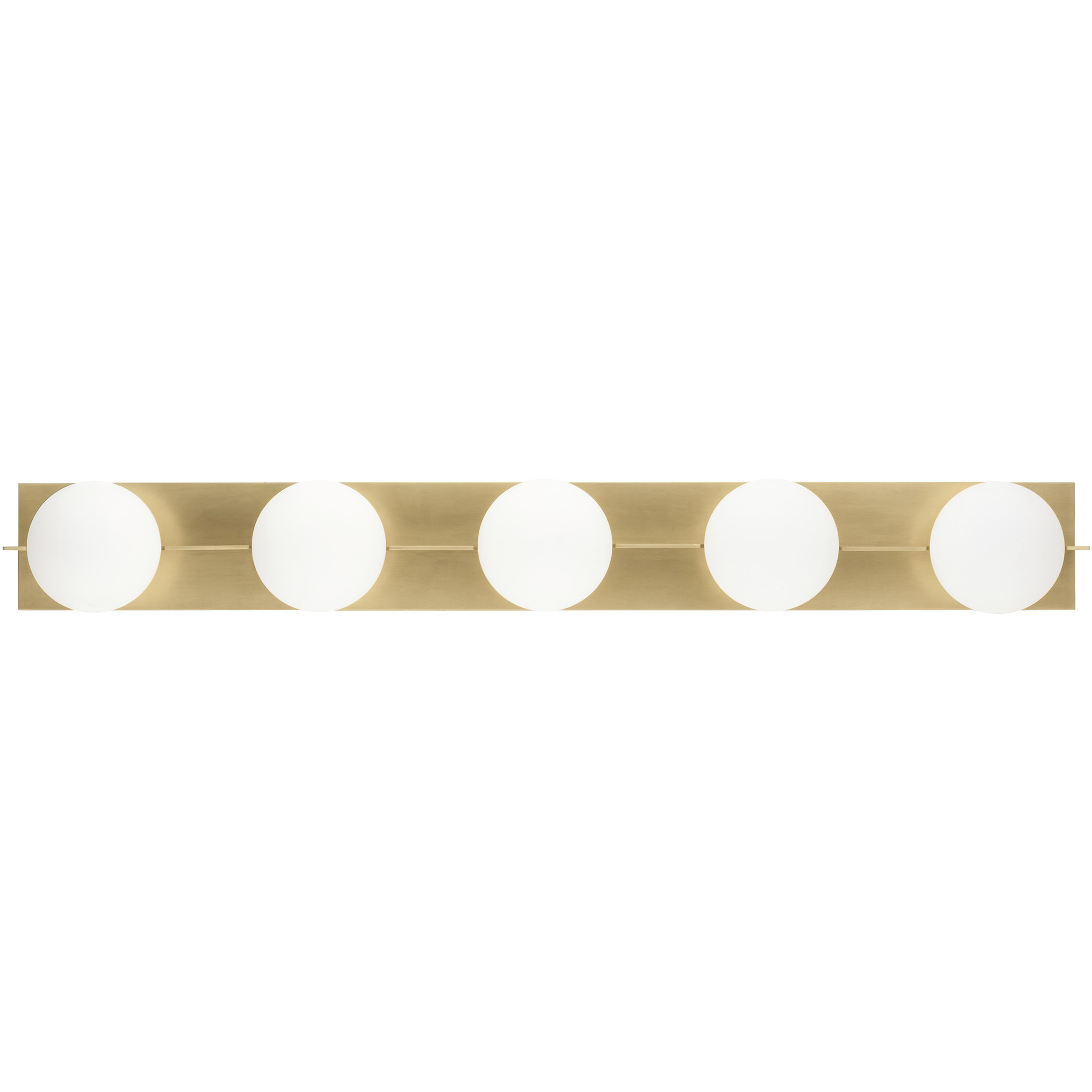 Sean Lavin Orbel 5 Light 40.9 inch Natural Brass Bath Vanity Wall Light