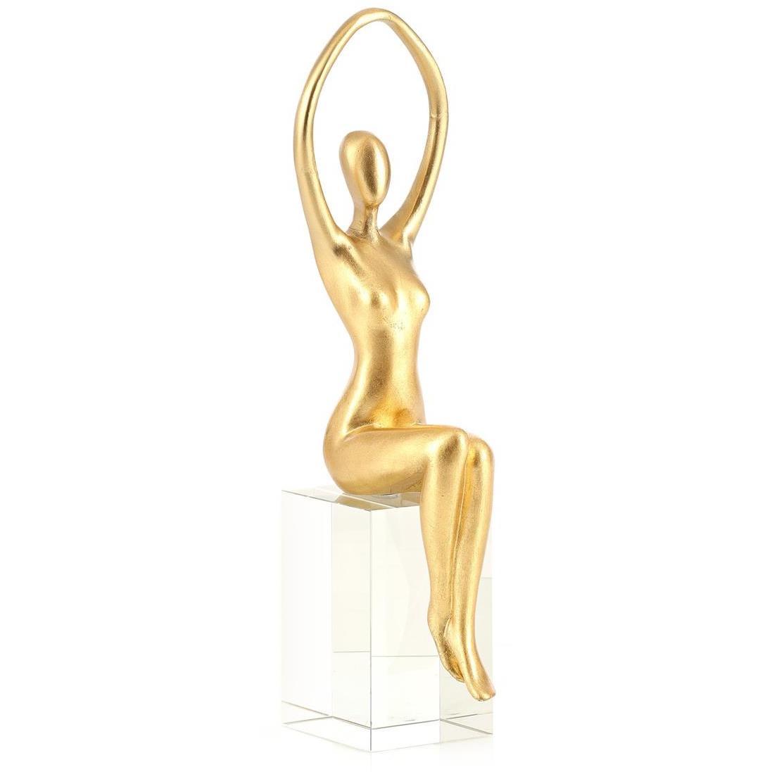 Seated Pose 17 X 4.5 inch Sculpture, II