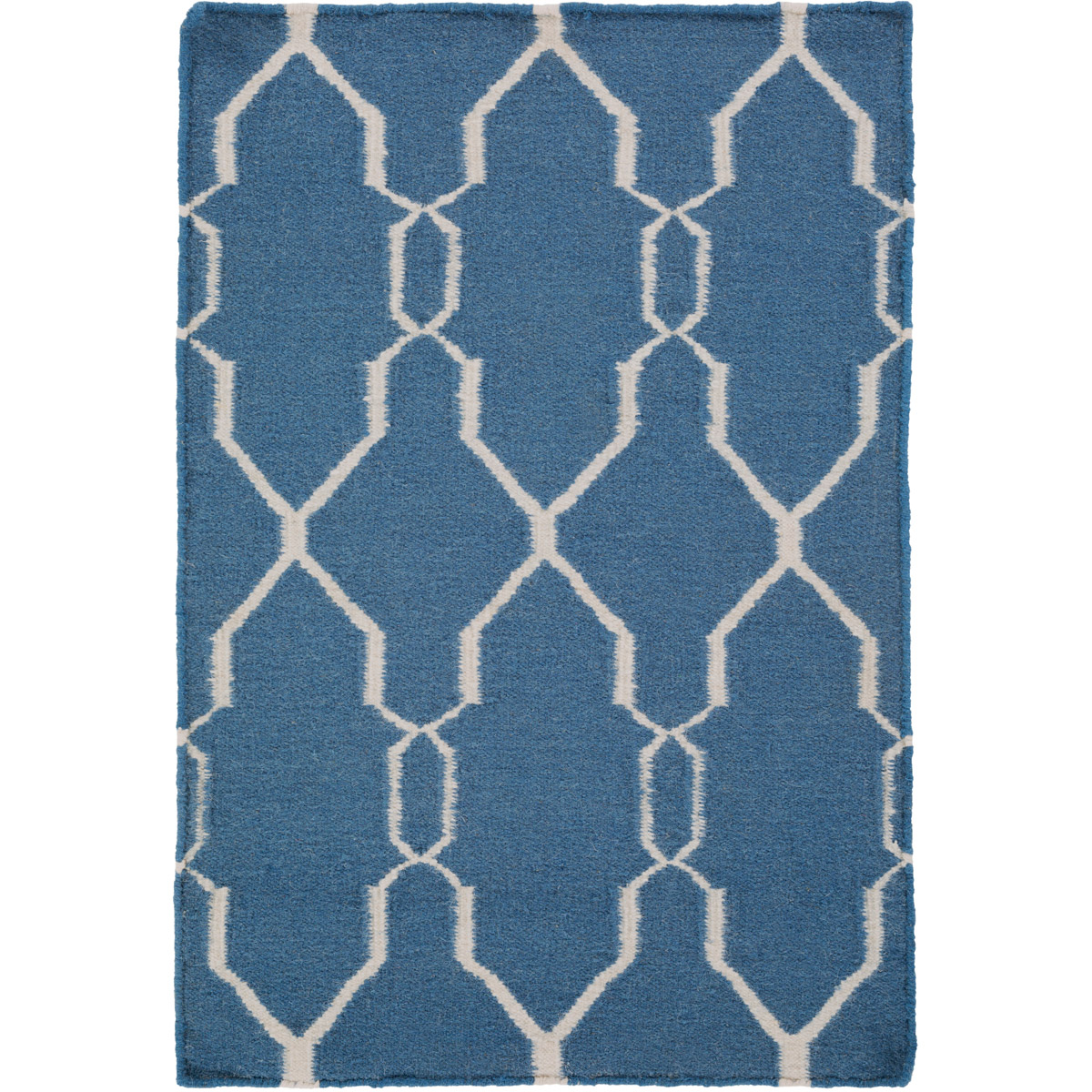 Fallon 36 X 24 inch Dark Blue, Beige Rug
