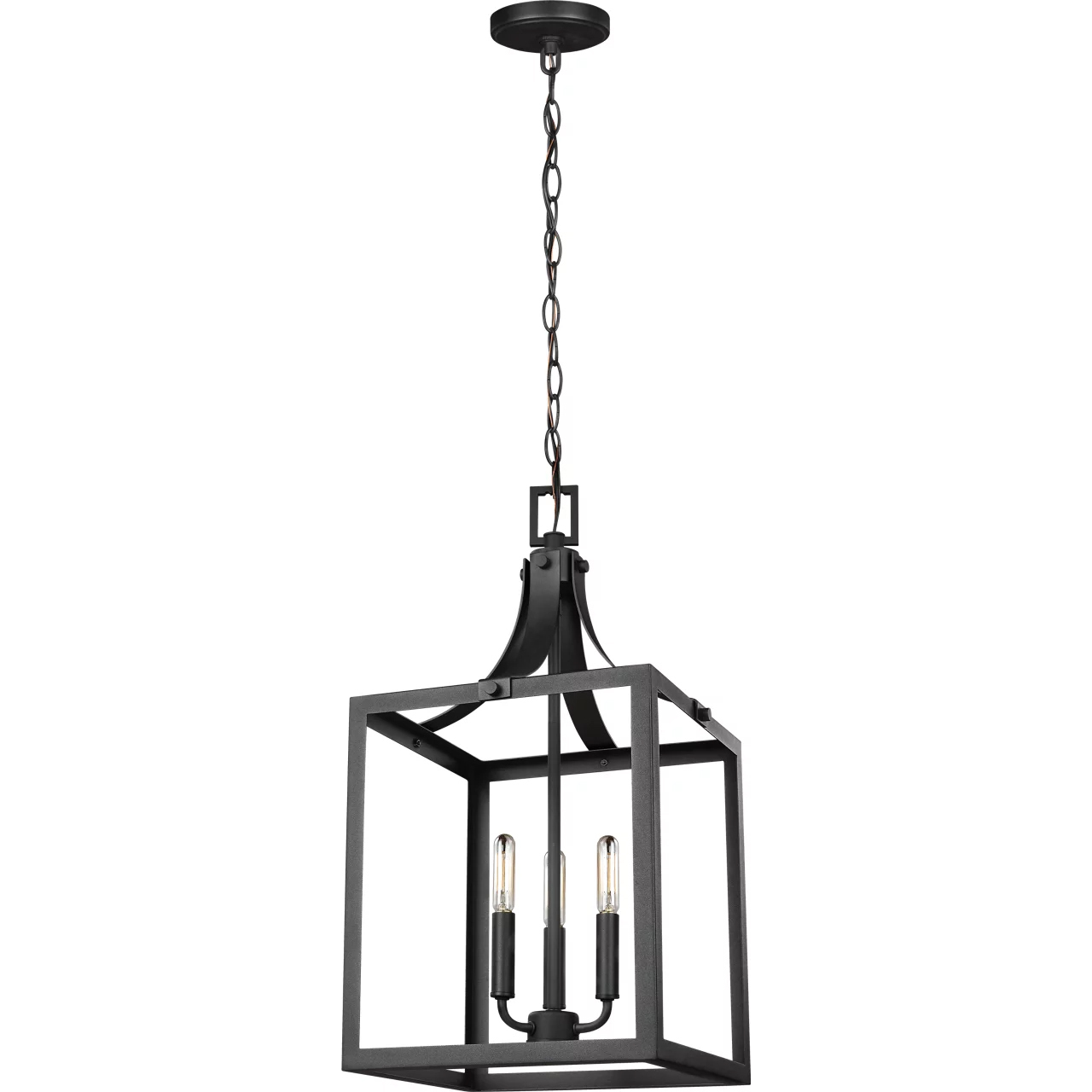 Labette 3 Light 12 inch Black Foyer Pendant Ceiling Light, Medium