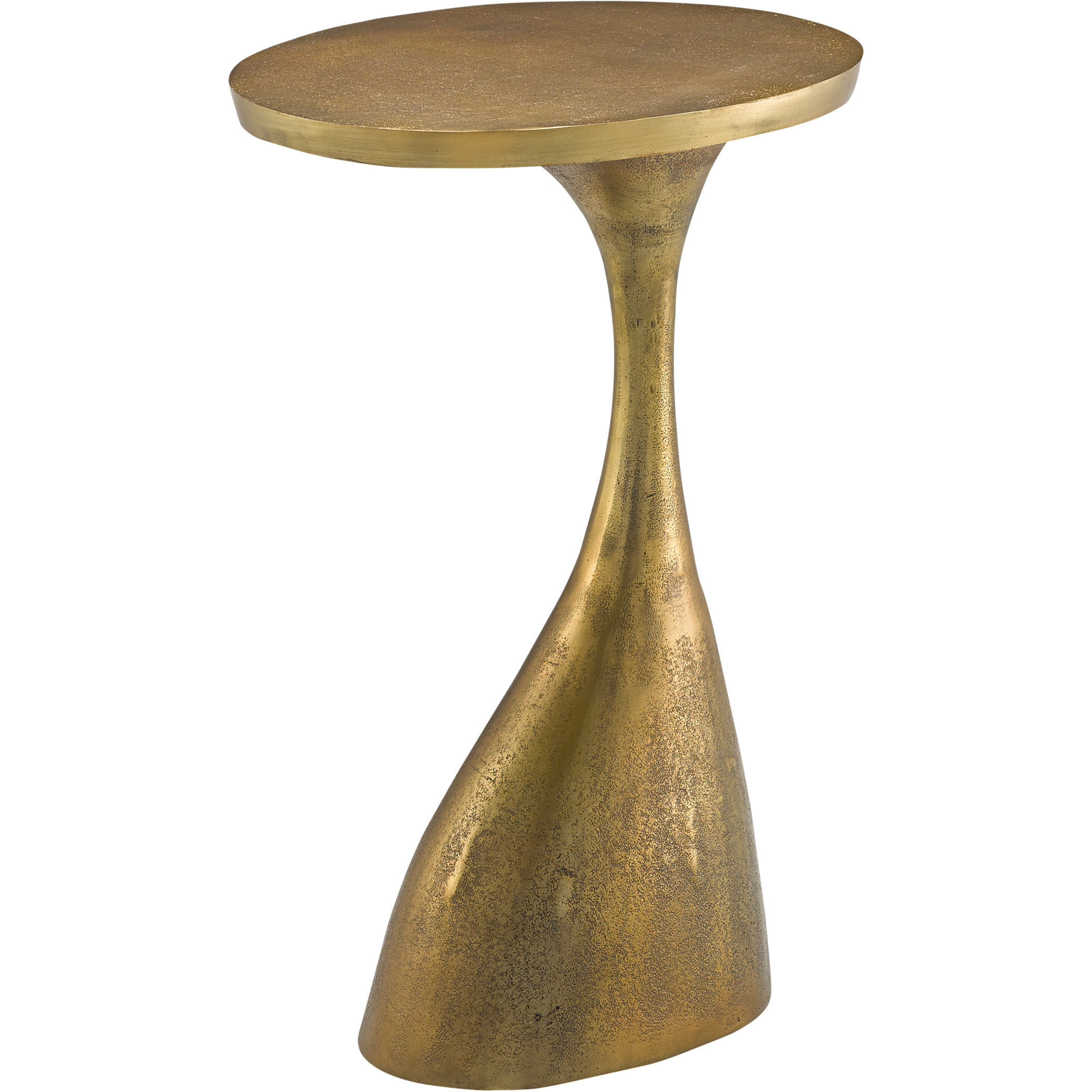 Ishaan 24 X 13 inch Antique Brass Accent Table
