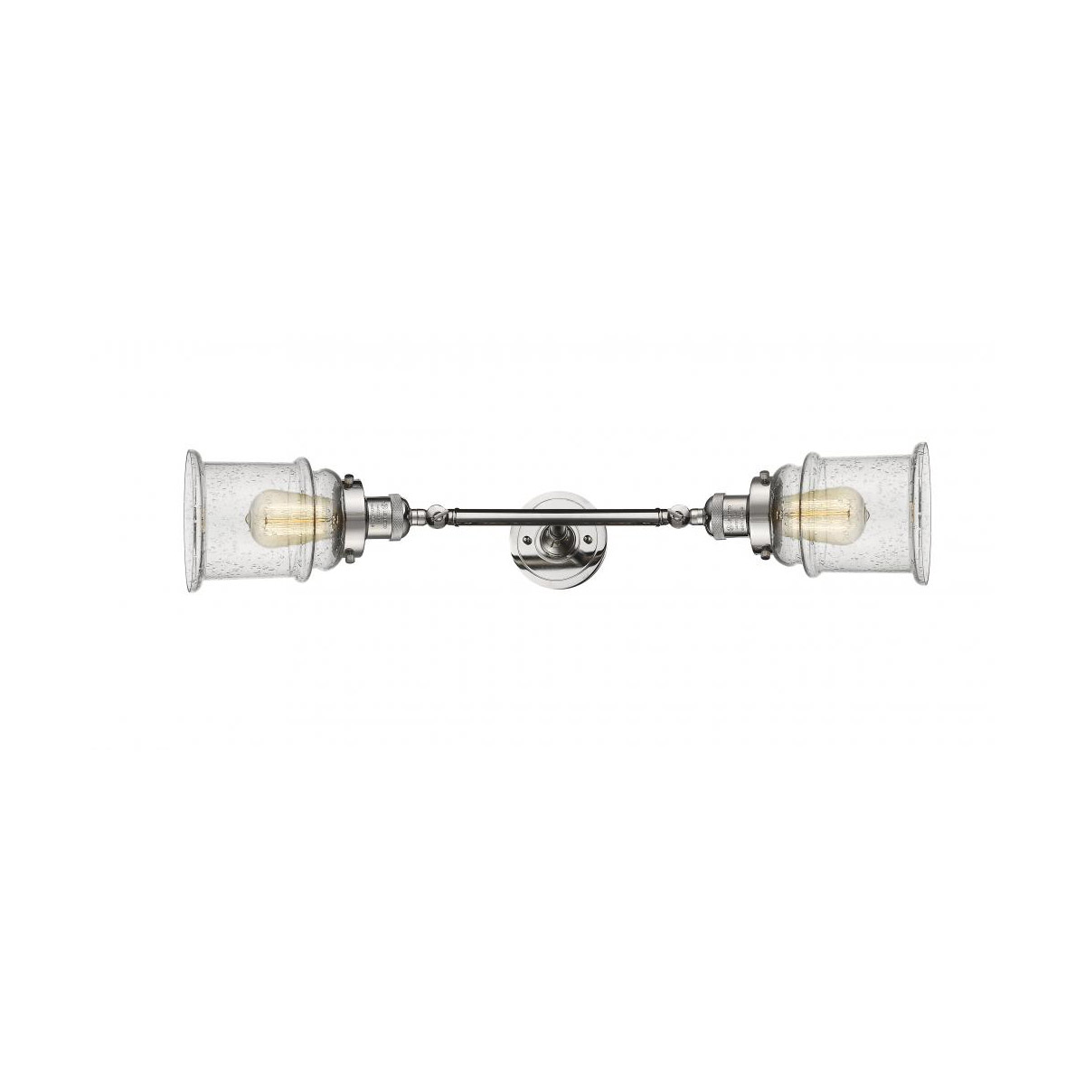 Franklin Restoration Canton LED 6 inch Polished Nickel Bath Vanity Light Wall Light in Seedy Glass, Franklin Restoration