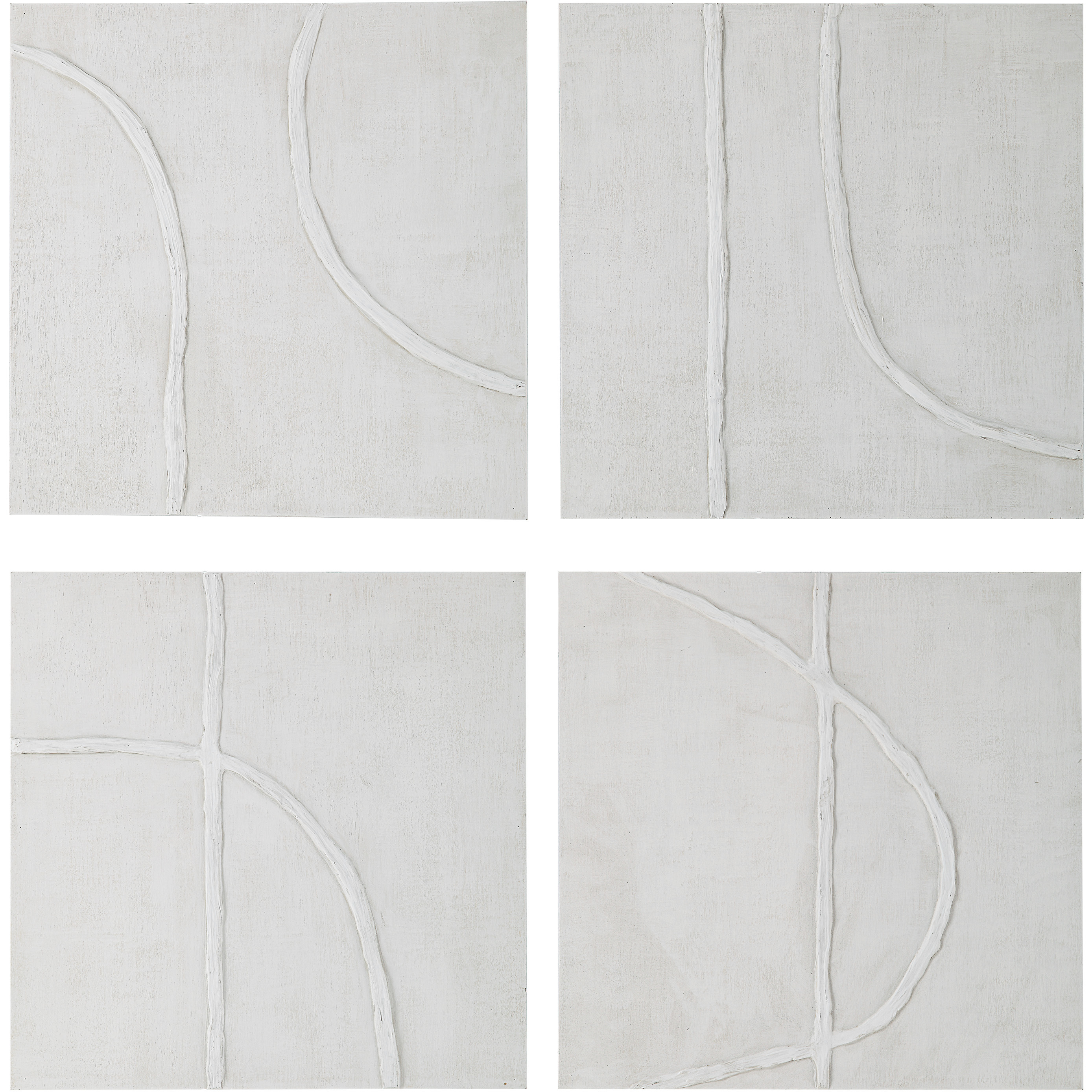 Cellier Cream Wall Decor, Set of 4
