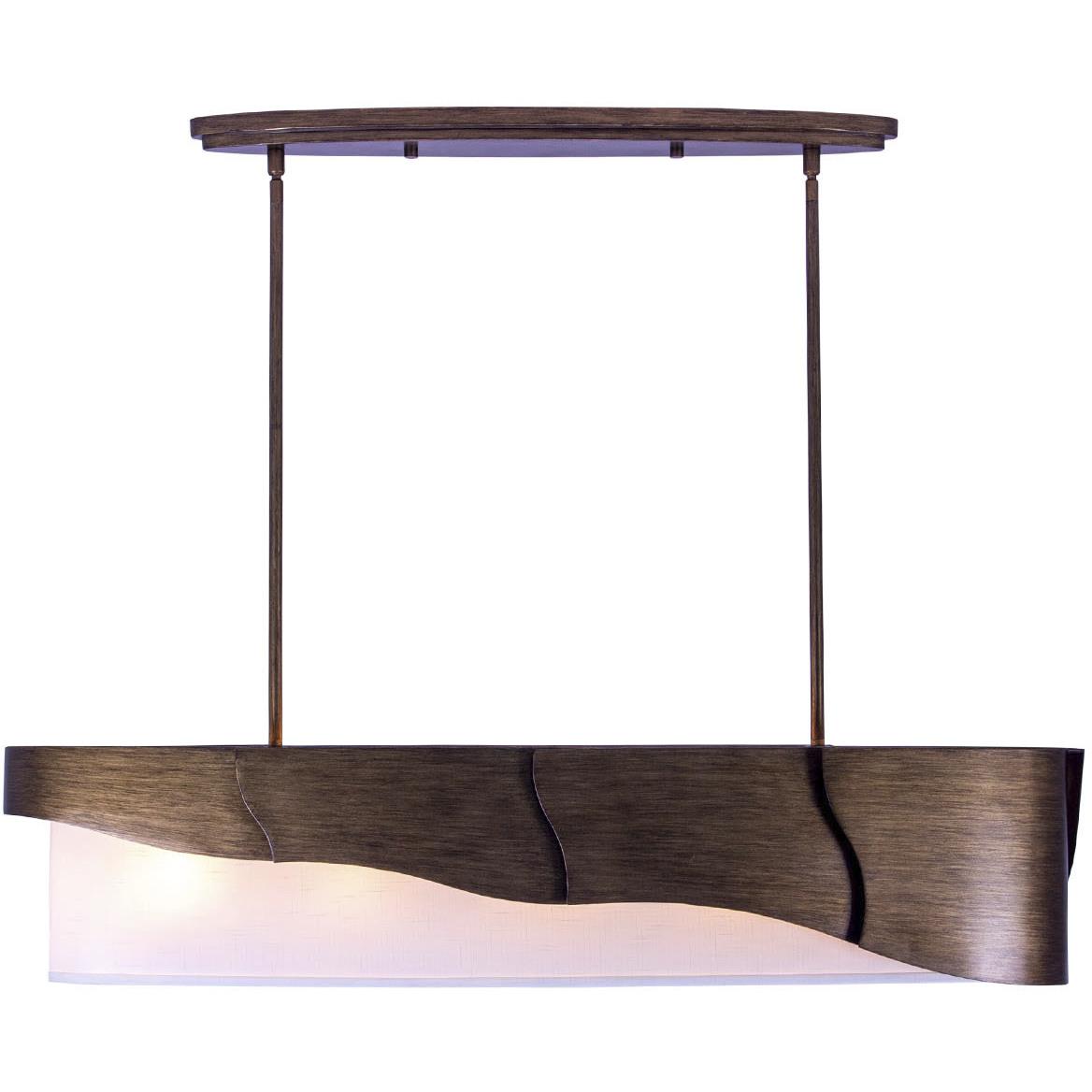 Midway 5 Light 10 inch Pearlized Antique Brass Pendant Ceiling Light