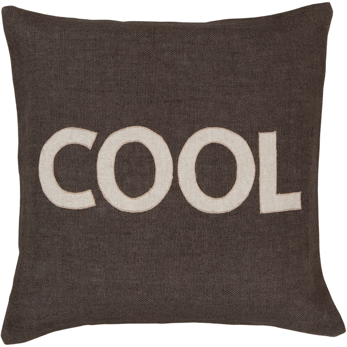 Stencil 22 inch Taupe, Dark Brown Pillow Kit