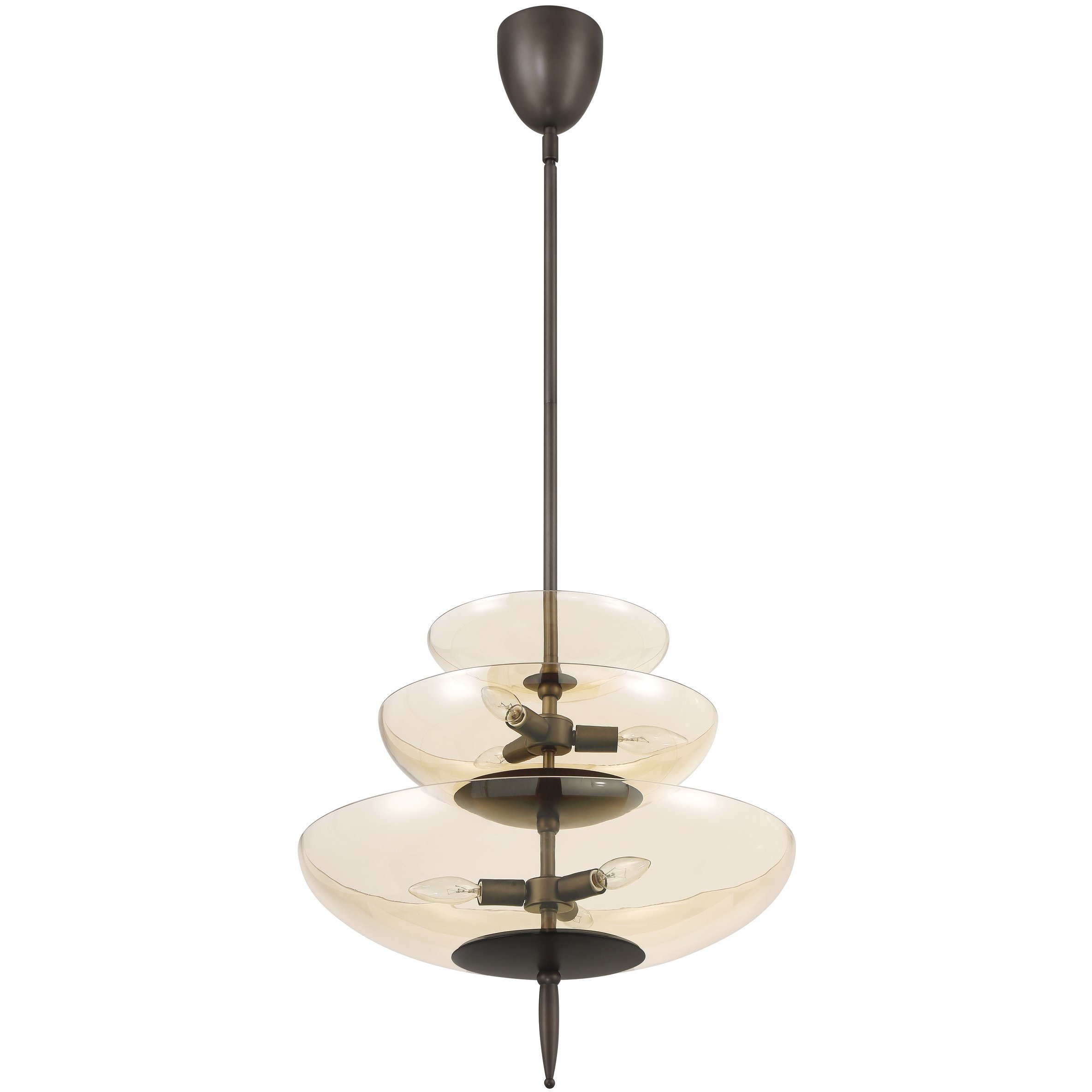 Fiorello 6 Light 21 inch Forged Bronze Pendant Ceiling Light