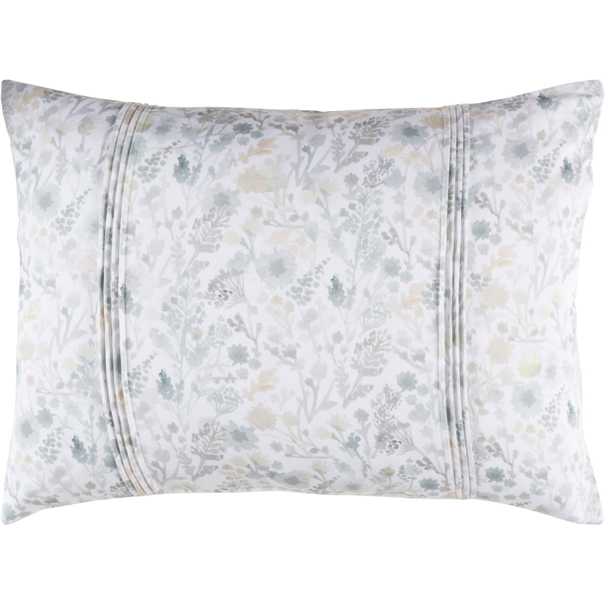 Aria 26 X 20 inch White, Seafoam, Sage Standard Sham