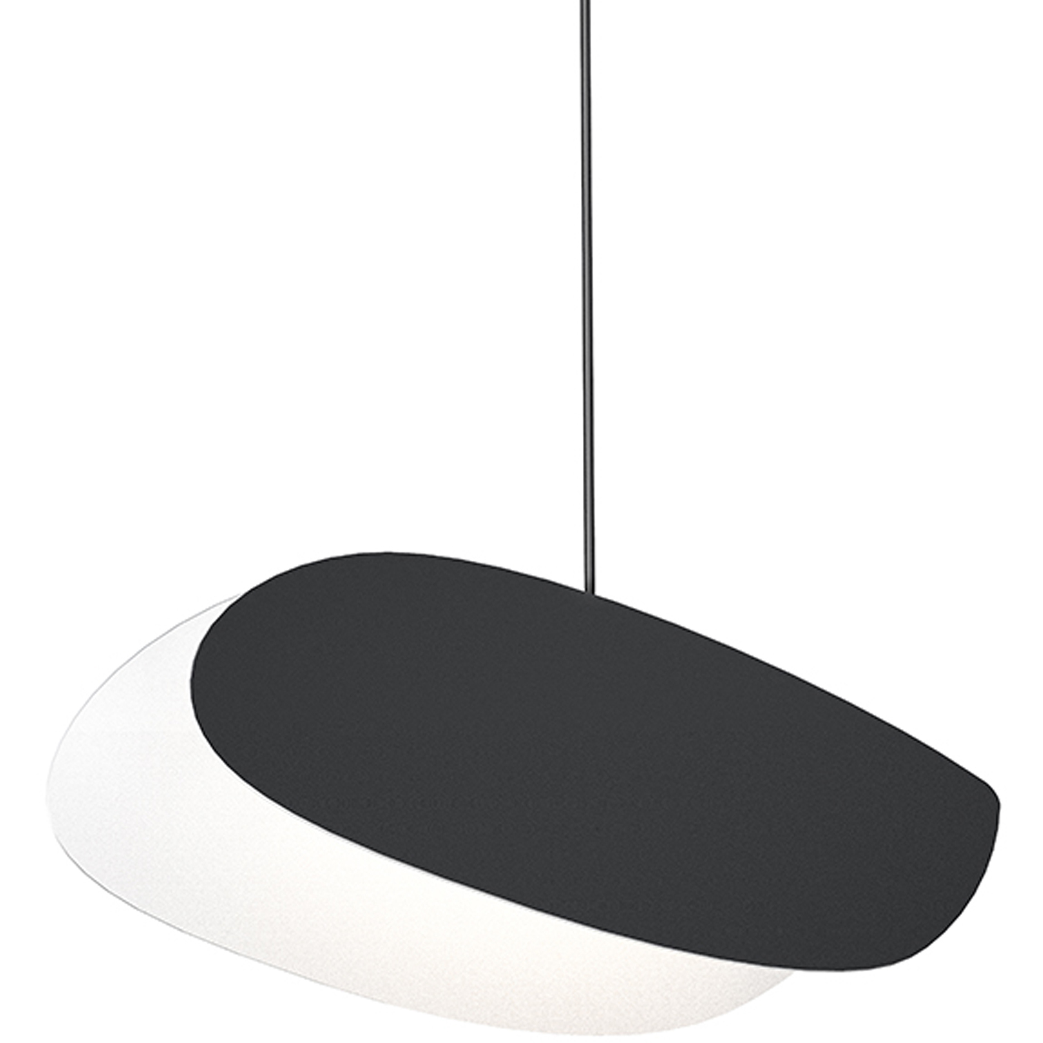 Papillons LED 12.5 inch Satin Black Pendant Ceiling Light in Satin Red