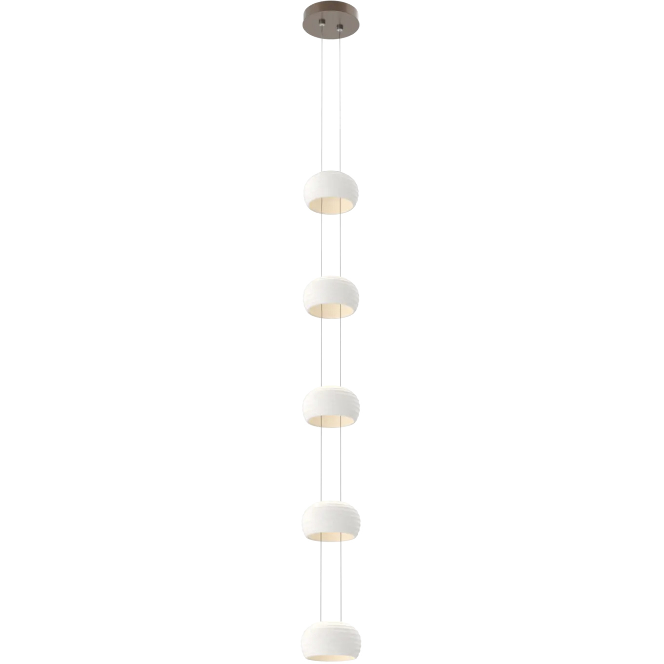 Torno LED 6.4 inch Burnished Bronze with Chalk Stack Pendant Ceiling Light