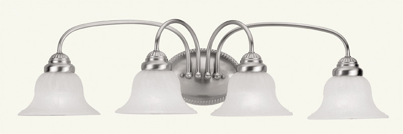 Edgemont 4 Light 31 inch Brushed Nickel Bath Vanity Wall Light
