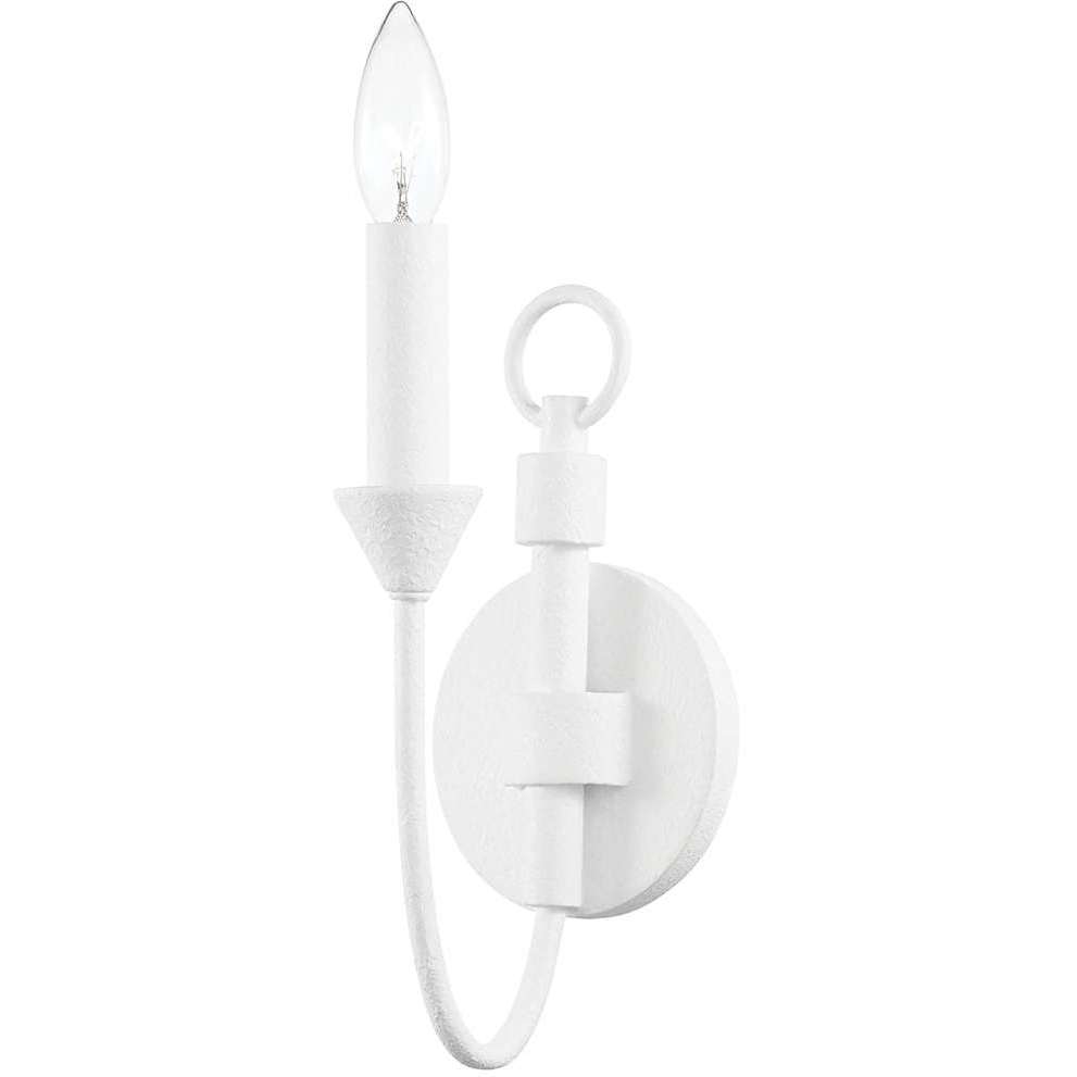 Cate 1 Light 5 inch Gesso White Wall Sconce Wall Light