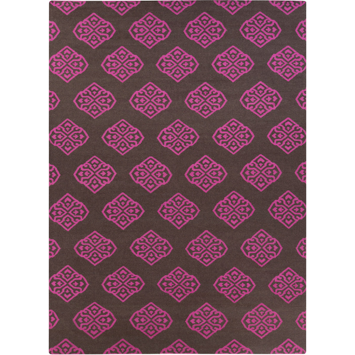 Frontier 156 X 108 inch Fuchsia, Dark Brown Rug