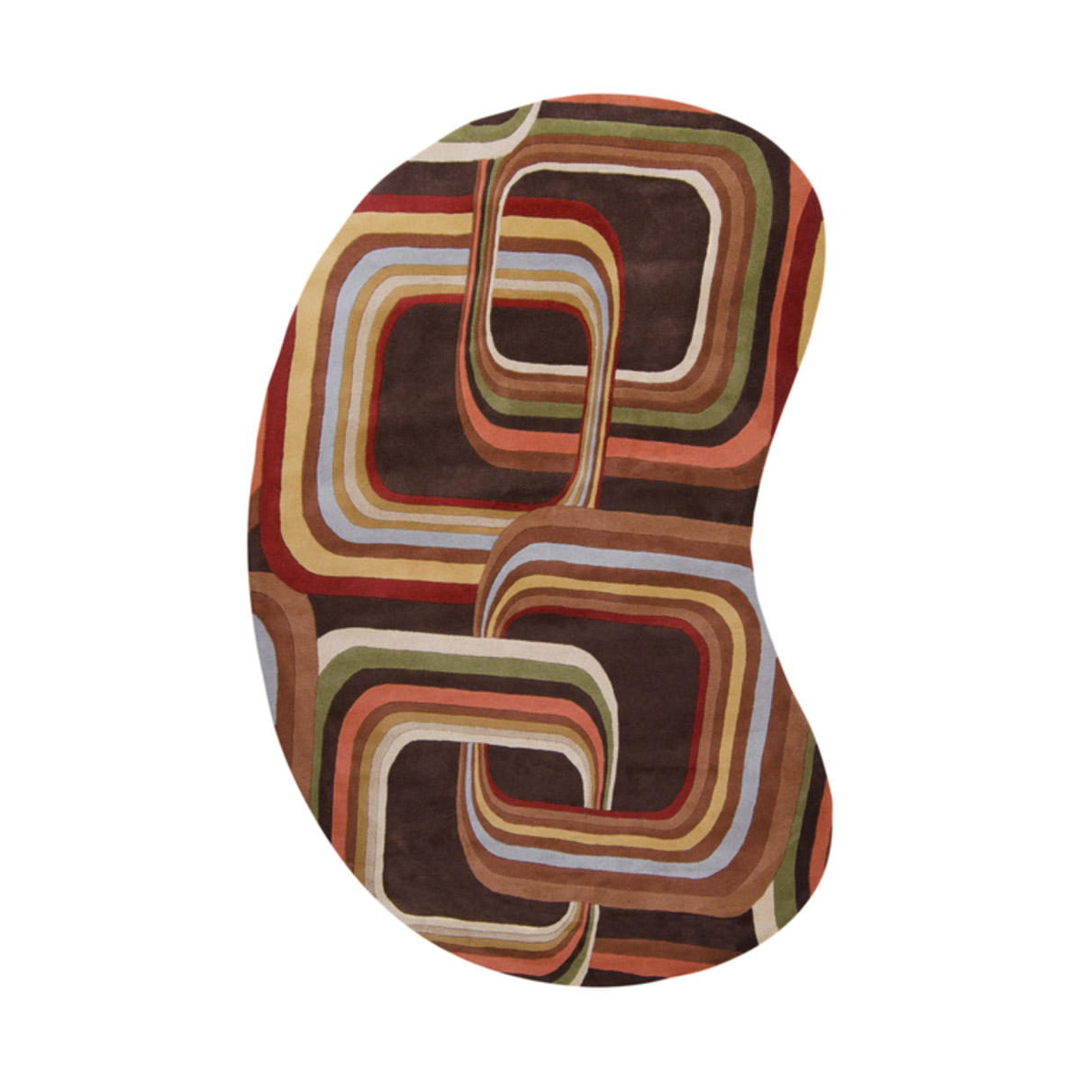 Forum 120 X 96 inch Brown and Brown Area Rug, Wool
