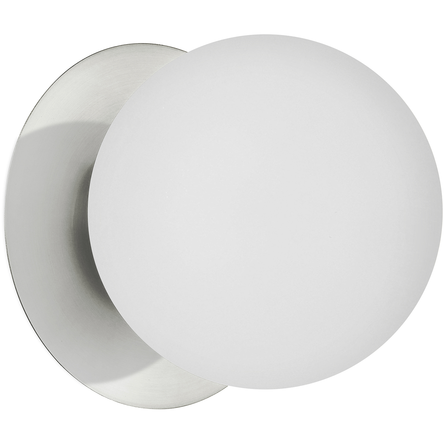 Burlat Wall Sconce Wall Light in Polished Chrome, White