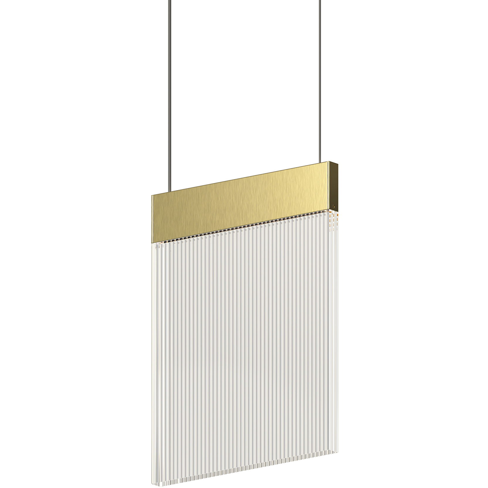 V Panels 1 Light 8.75 inch Brass Pendant Ceiling Light