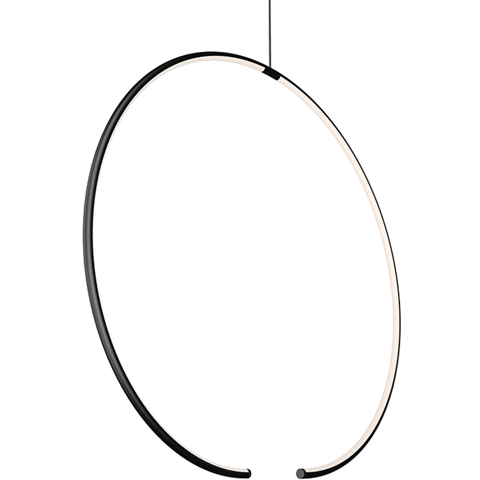 Torc LED 24.5 inch Satin Black Pendant Ceiling Light