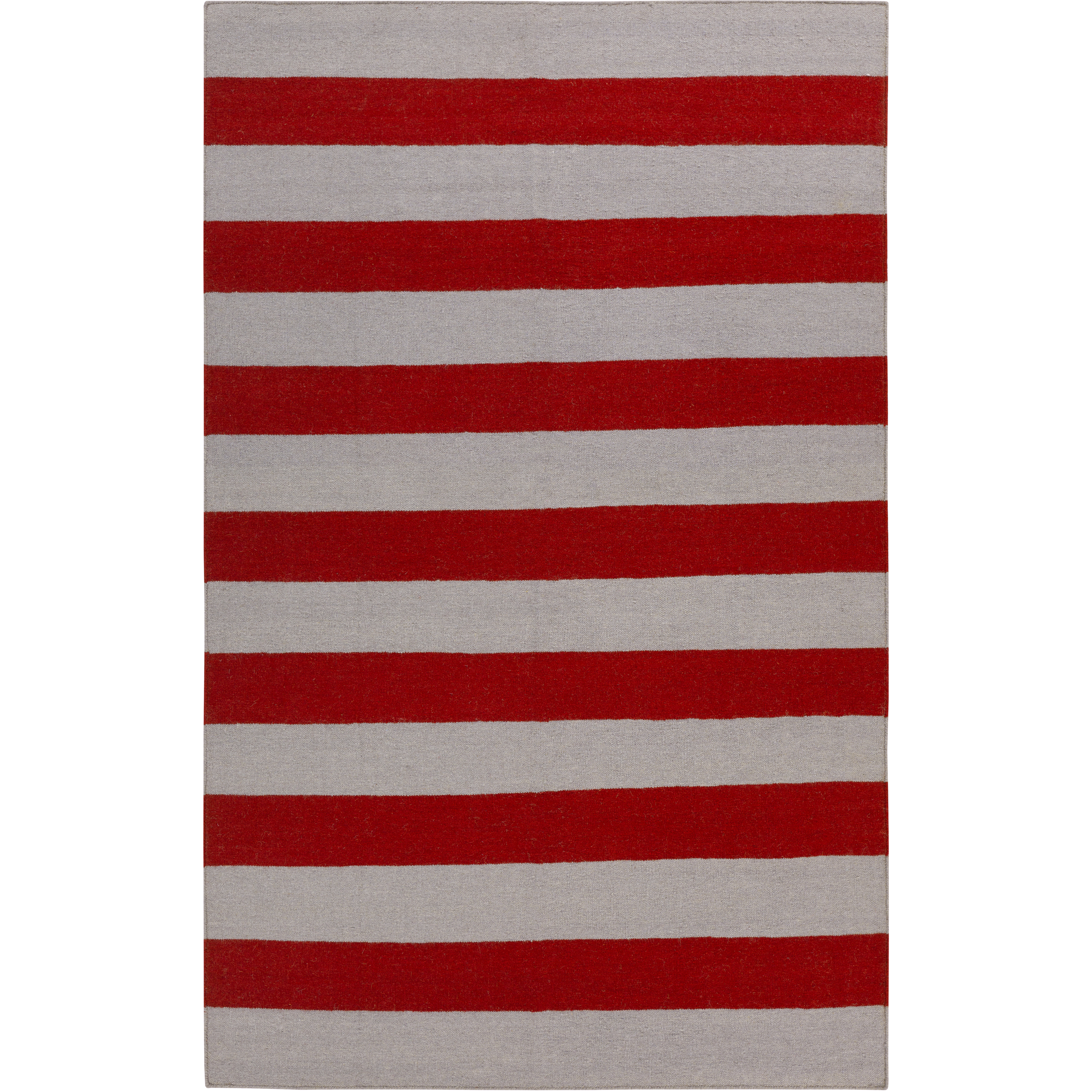 Frontier 36 X 24 inch Dark Red, Medium Gray Rug