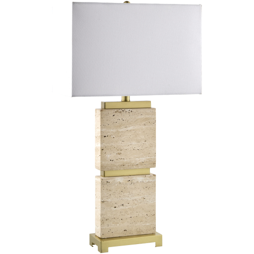 Ponta 30 inch 150 watt Electroplated and Burnished Accent Table Lamp Portable Light