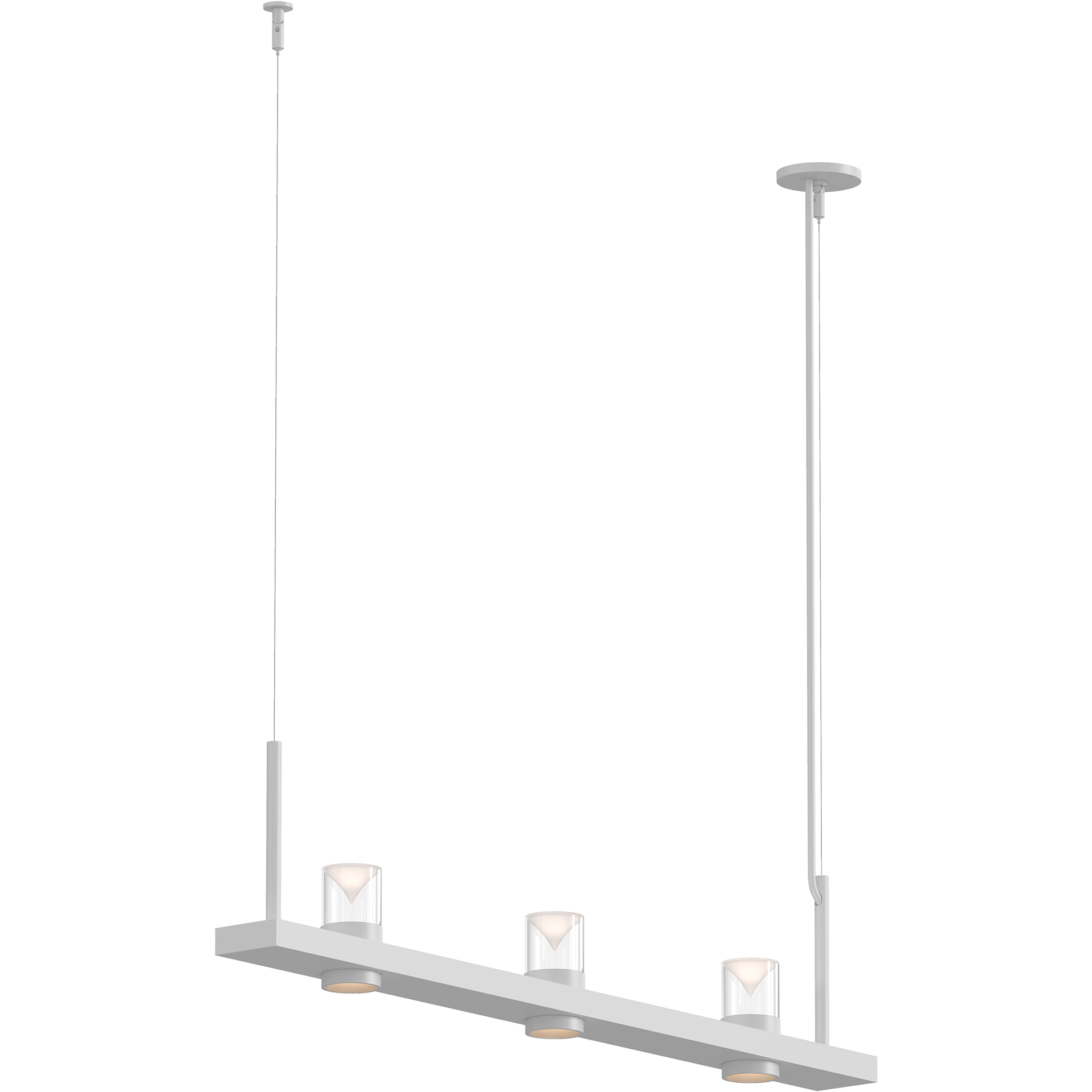 Intervals LED 48.25 inch Satin White Pendant Ceiling Light