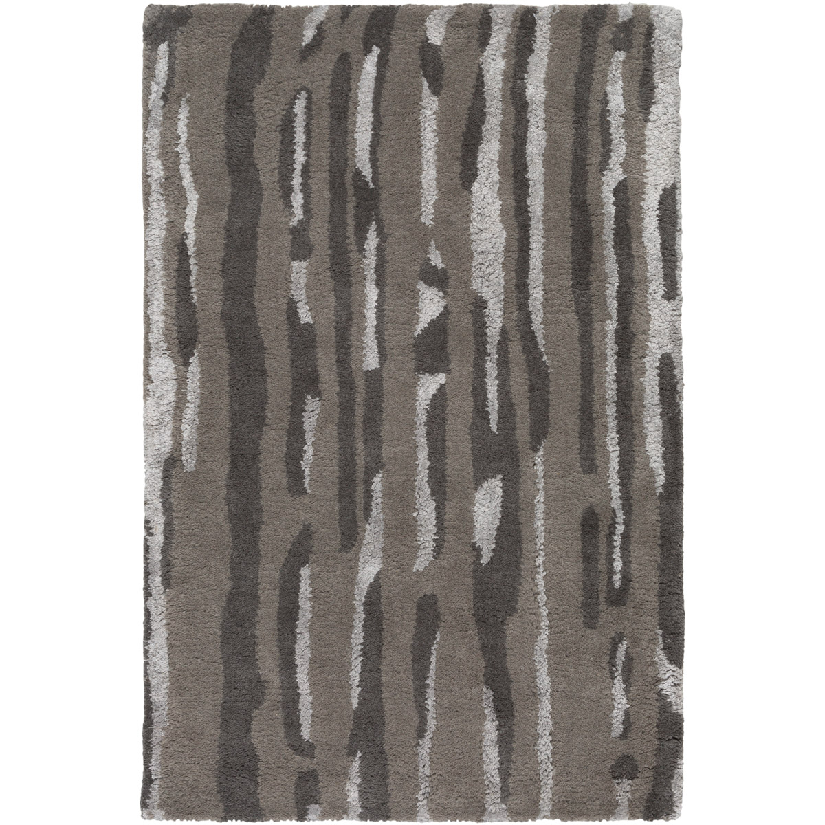 Modern Classics 156 X 108 inch Black and Neutral Area Rug, Wool