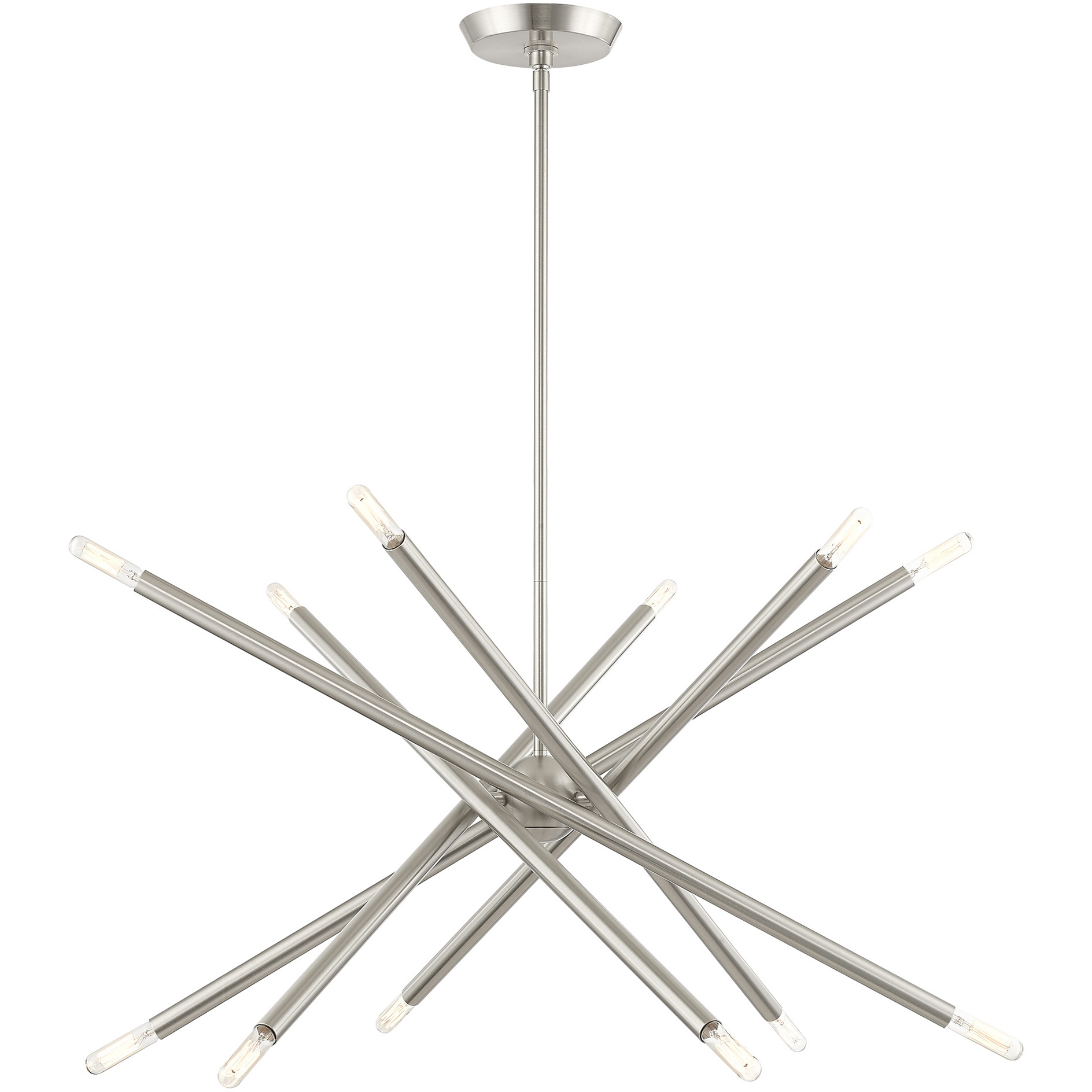Soho 12 Light 27.5 inch Brushed Nickel Chandelier Ceiling Light