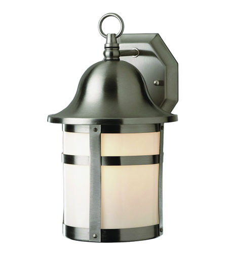 Thomas 2 Light 16 inch Brushed Nickel Outdoor Wall Lantern 