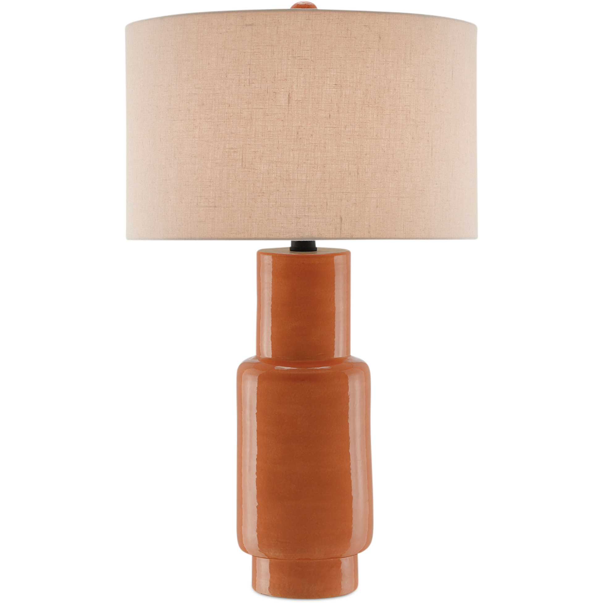 Janeen 31 inch 150 watt Orange Table Lamp Portable Light