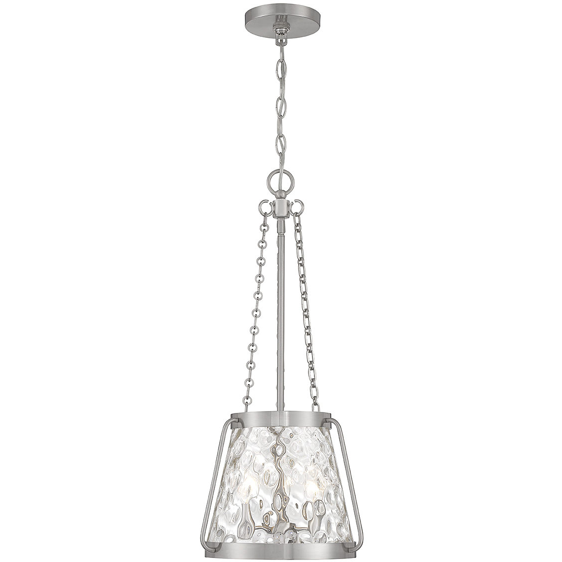 Crawford 3 Light 12 inch Satin Nickel Pendant Ceiling Light