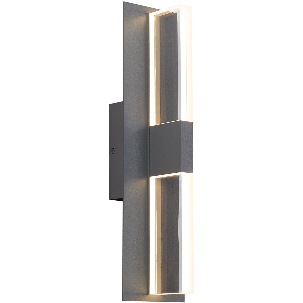 Sean Lavin Lyft LED 18.5 inch Charcoal Outdoor Wall Light in LED 80 CRI 3000K, Surge Protection, Clear Glass, Integrated LED