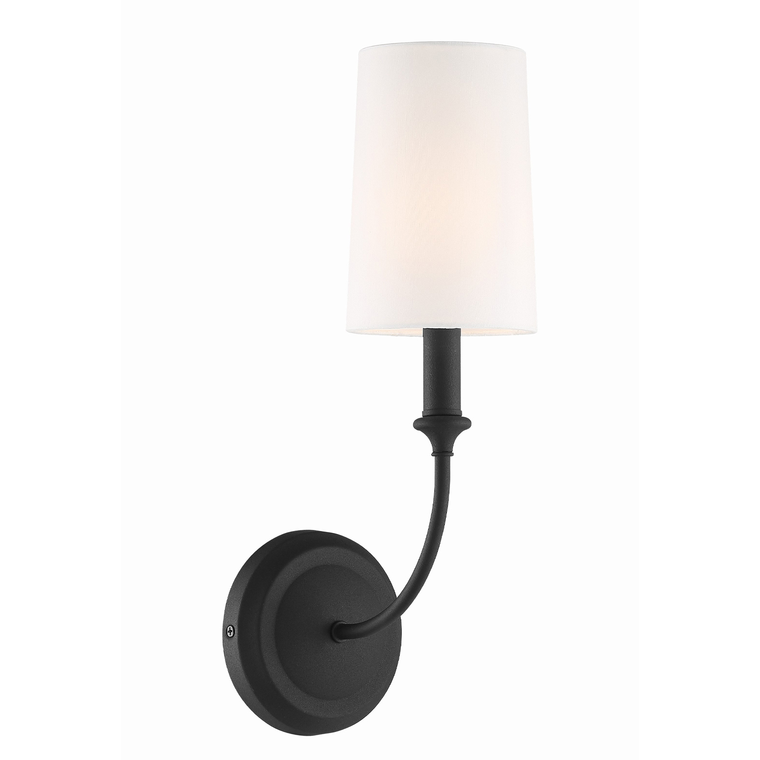 Sylvan Bath Sconce Wall Light in Black Forged