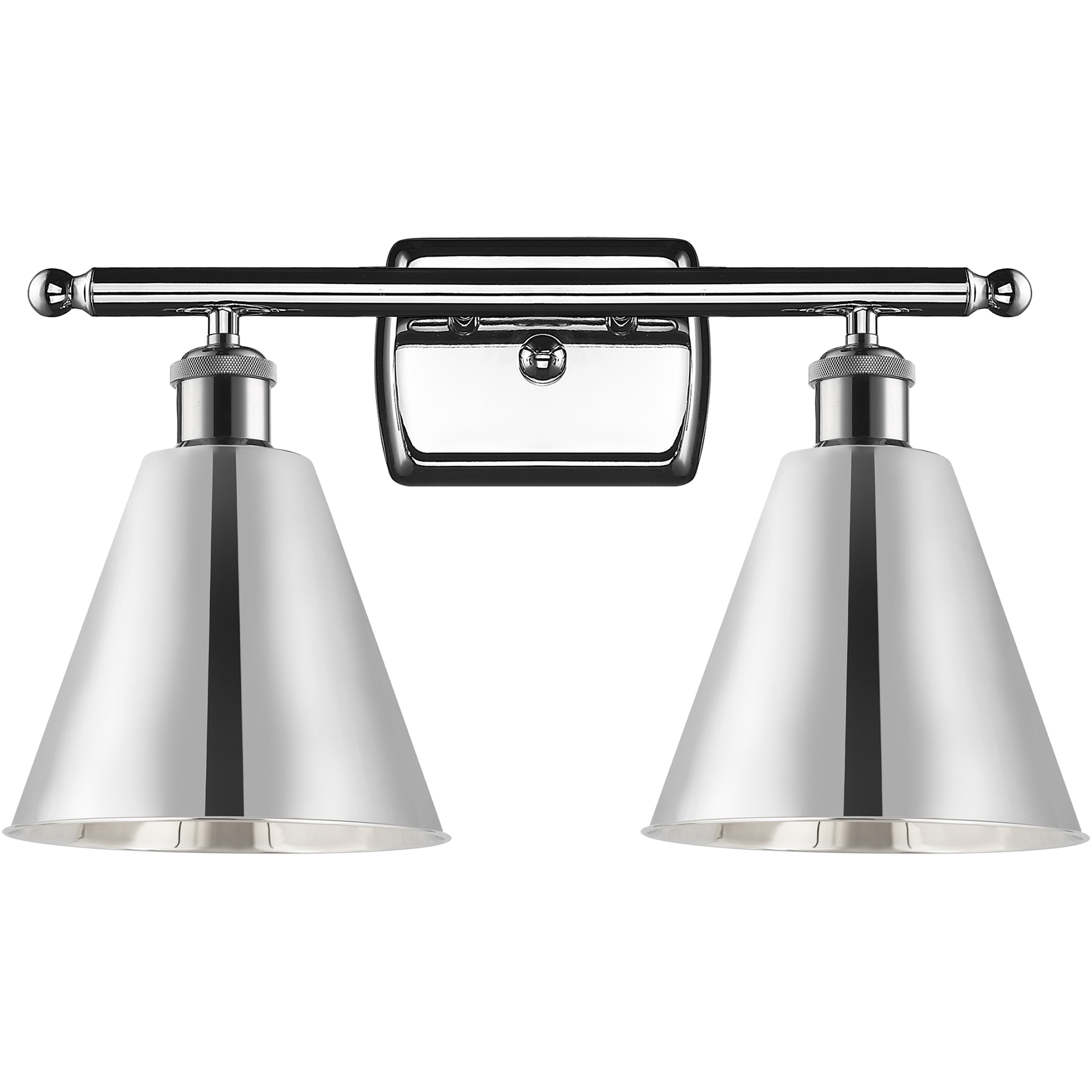 Ballston Cone LED 18 inch Polished Chrome Bath Vanity Light Wall Light