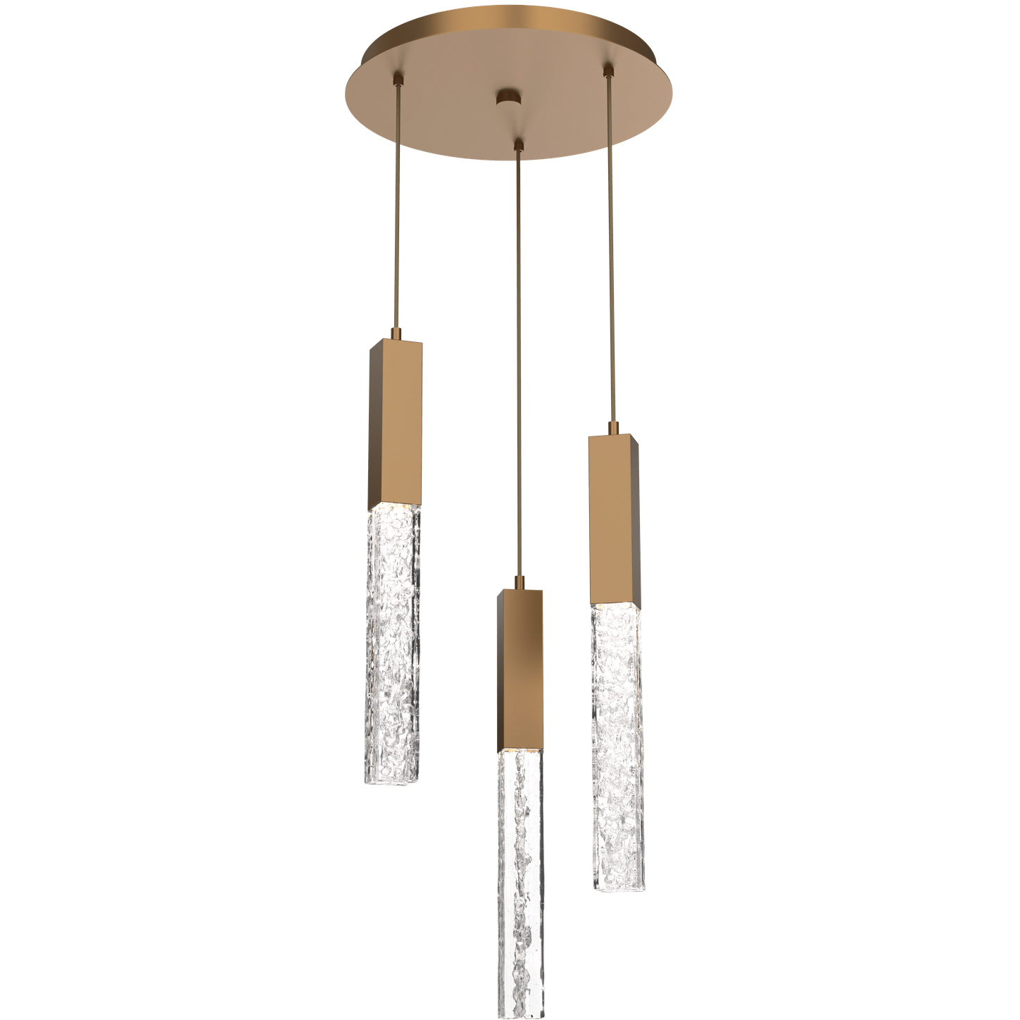 Axis LED 16.5 inch Novel Brass Chandelier Ceiling Light in 3000K LED, Multi-Port