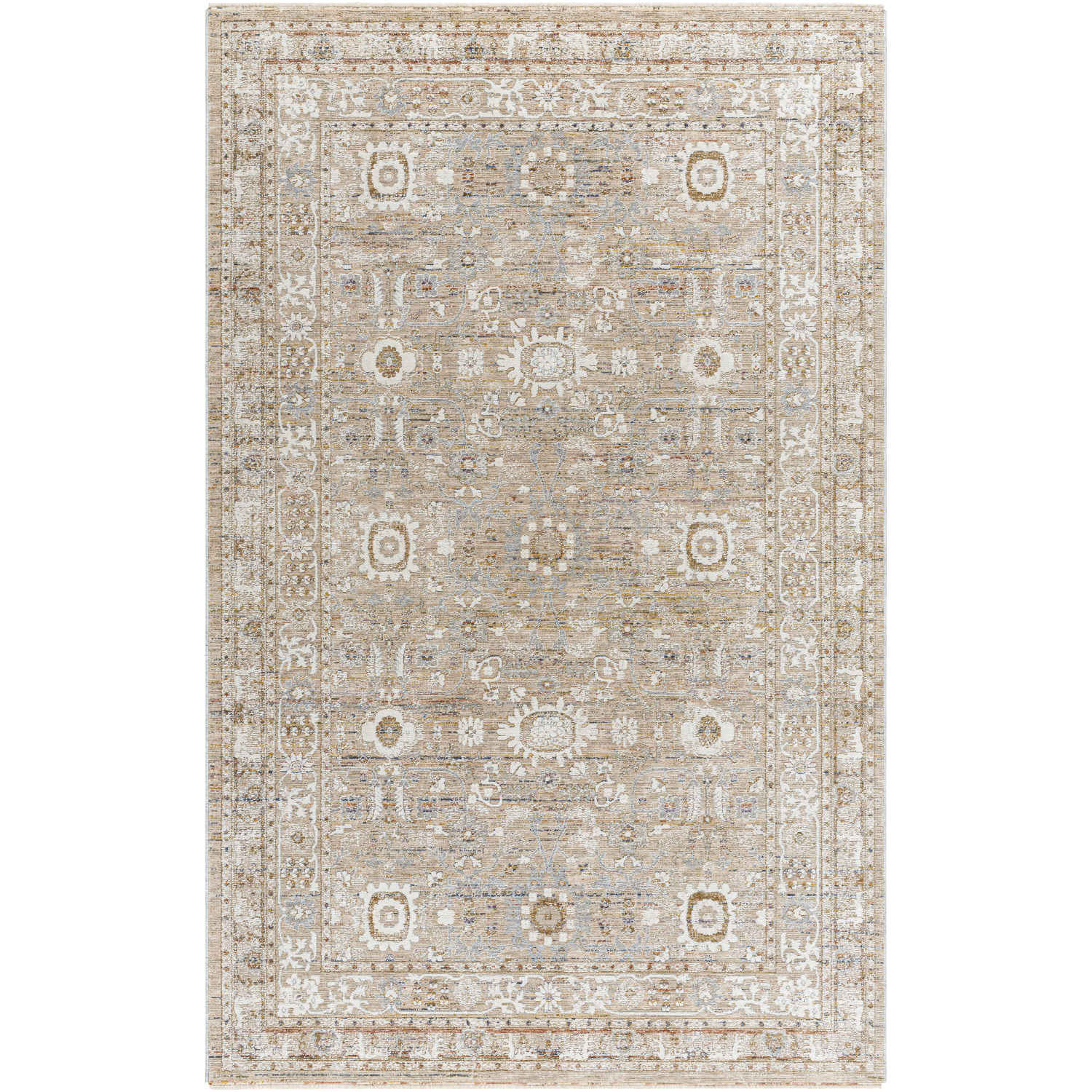 Presidential 38.98 X 24.02 inch Ash Machine Woven Rug in 2 x 3.25