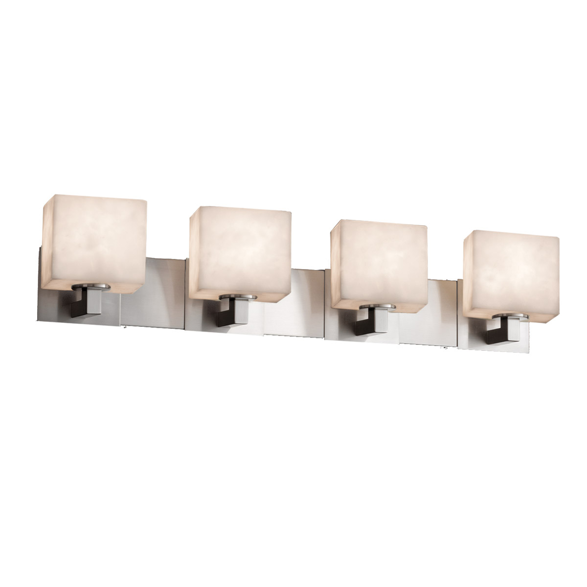 Clouds LED 35.25 inch Brushed Nickel Vanity Light Wall Light in 2800 Lm LED, Rectangle