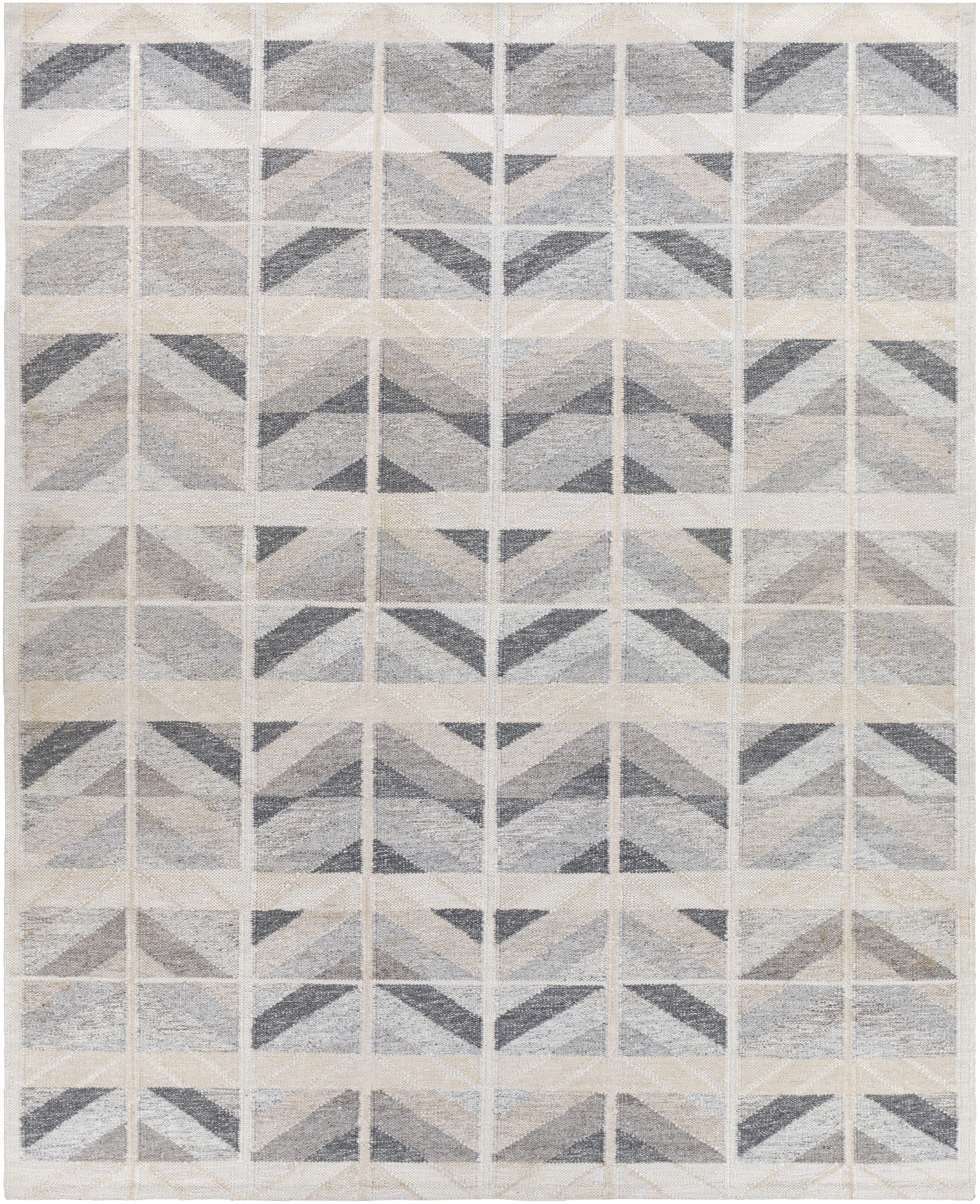 Scandi 120 X 96 inch Black Rug in 8 x 10, Rectangle