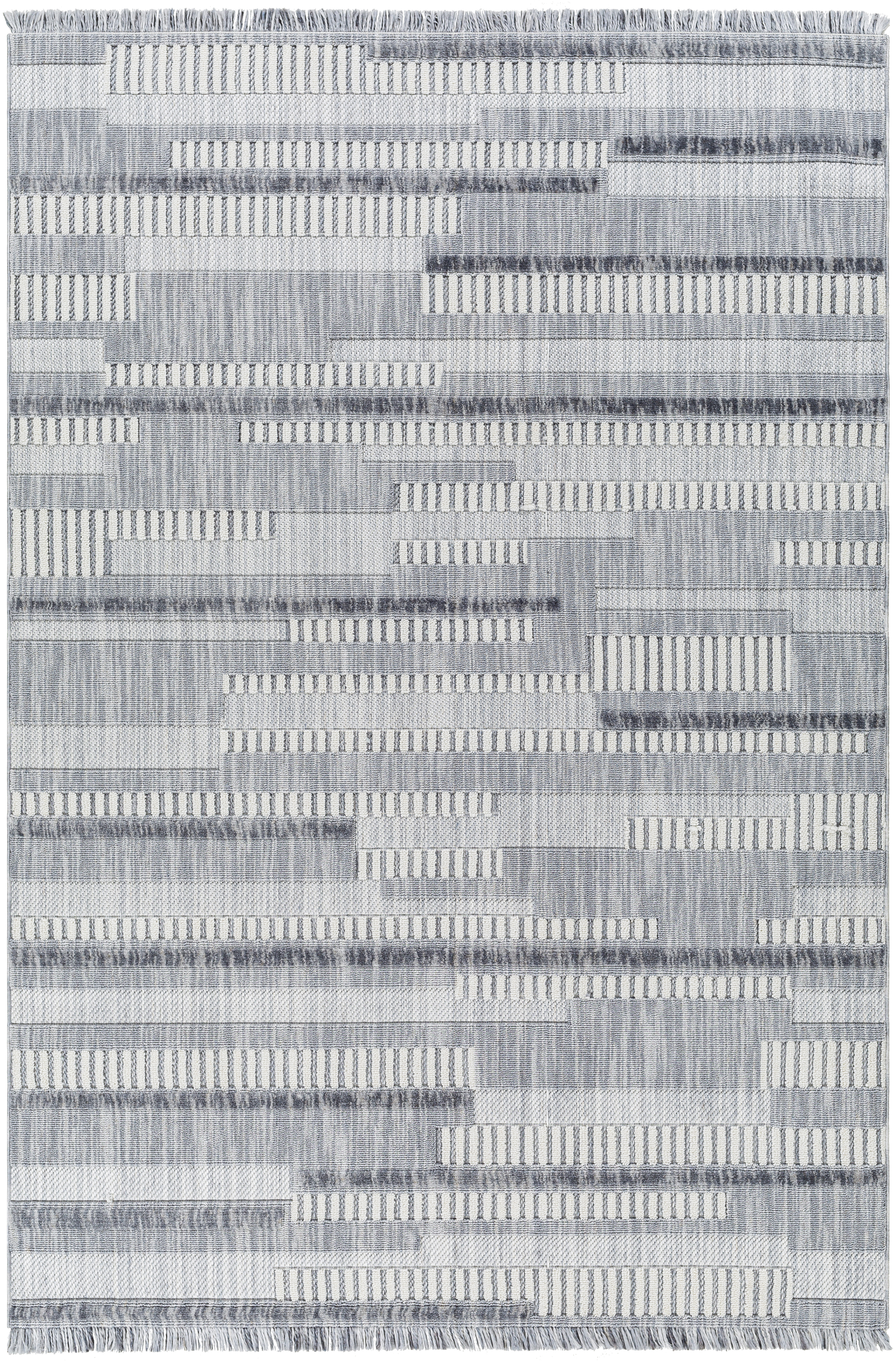 Broadway 120 X 94 inch Light Grey Rug, Rectangle