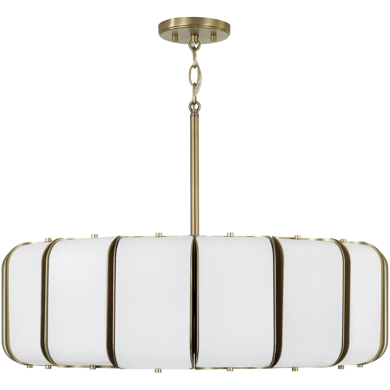 Marcell LED 26.5 inch Aged Brass Pendant Ceiling Light