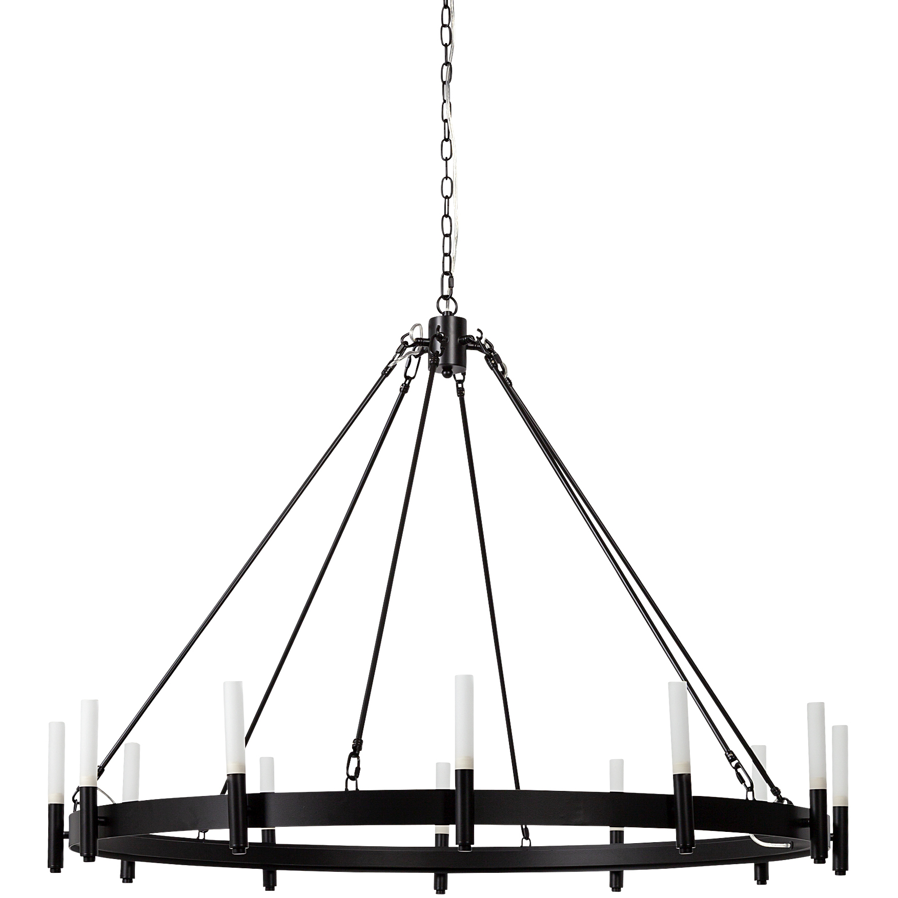 Decamp 47.24 inch Black Chandelier Ceiling Light