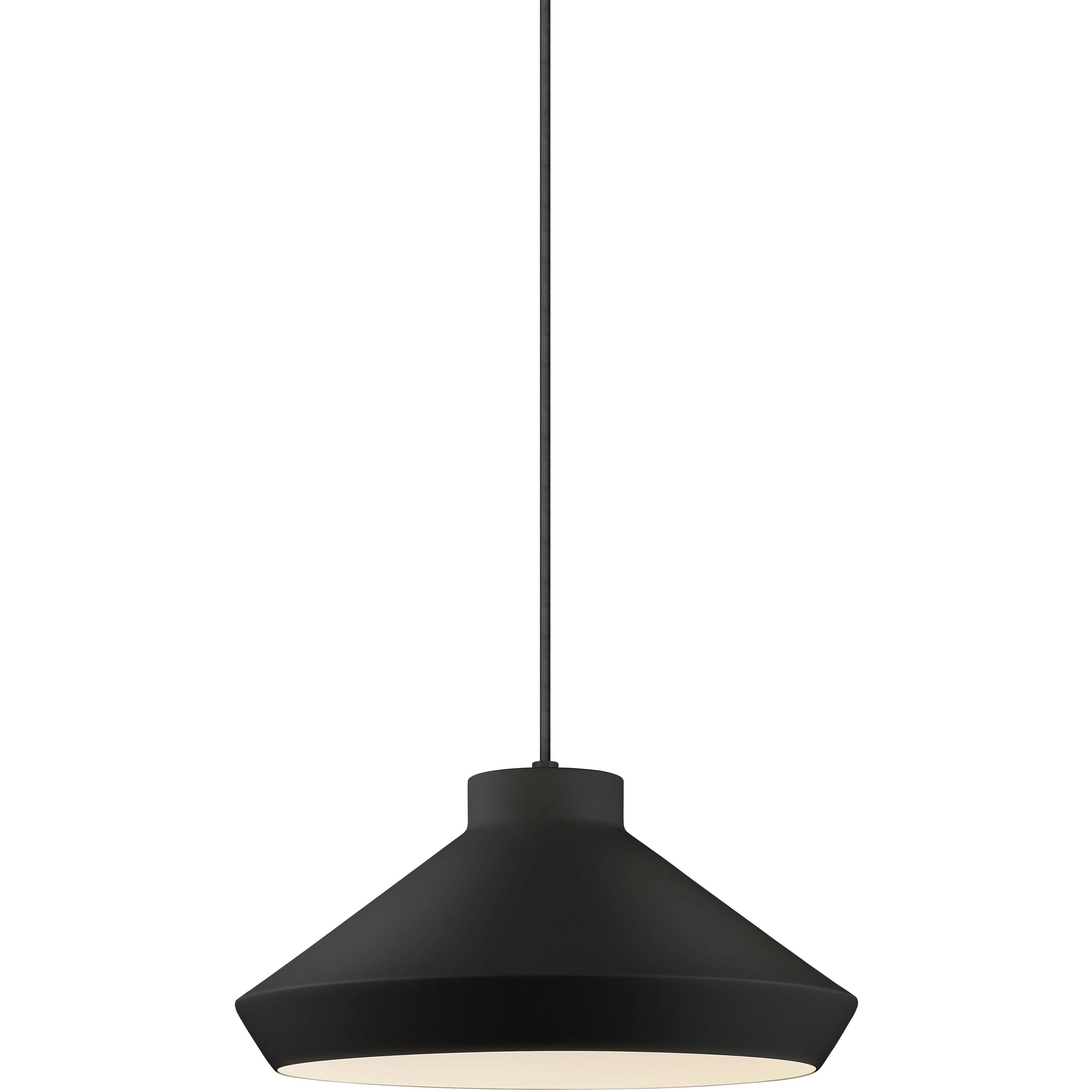 Koma LED 15 inch Satin Black Pendant Ceiling Light
