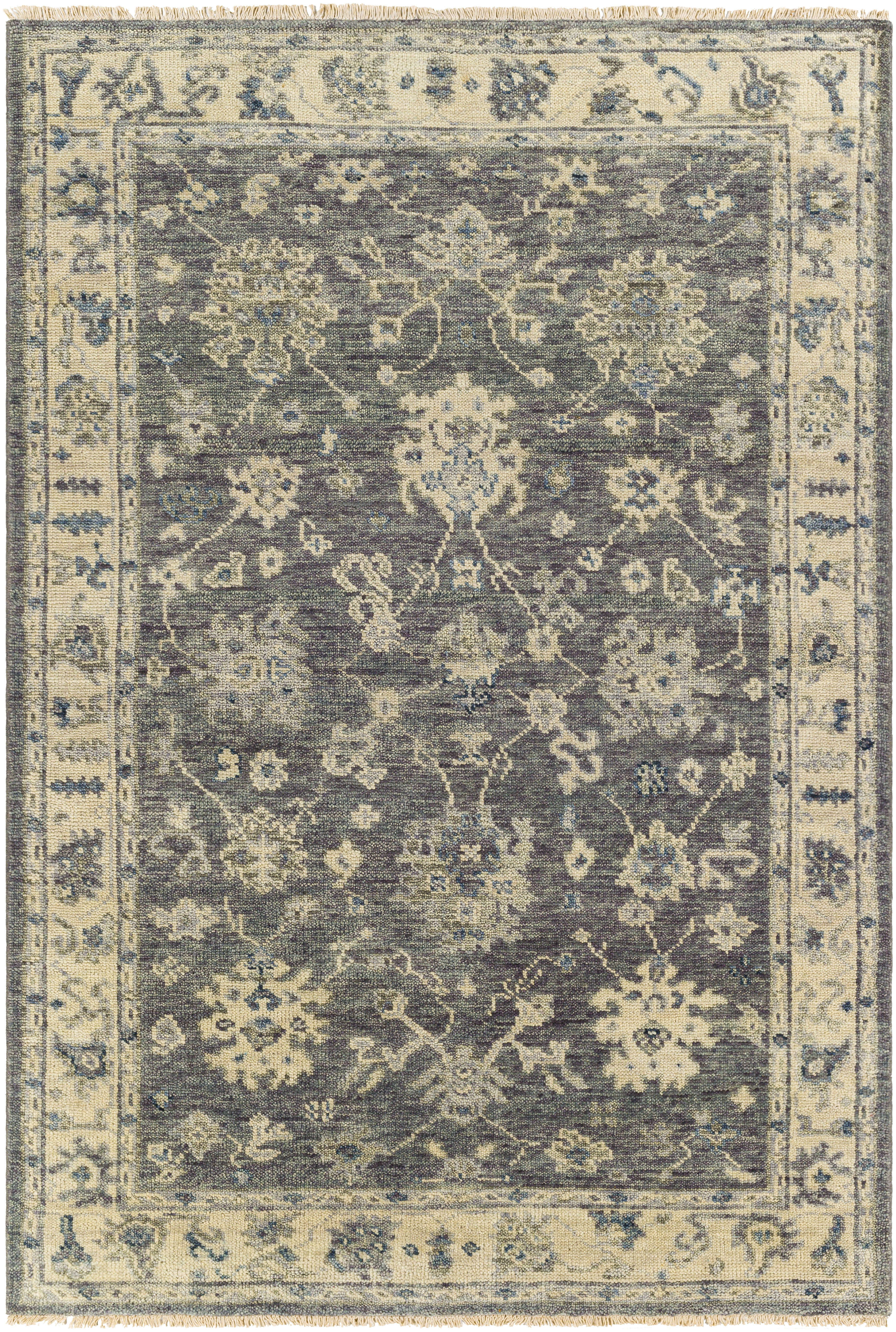 Biscayne 108 X 72 inch Charcoal Rug in 6 X 9, Rectangle