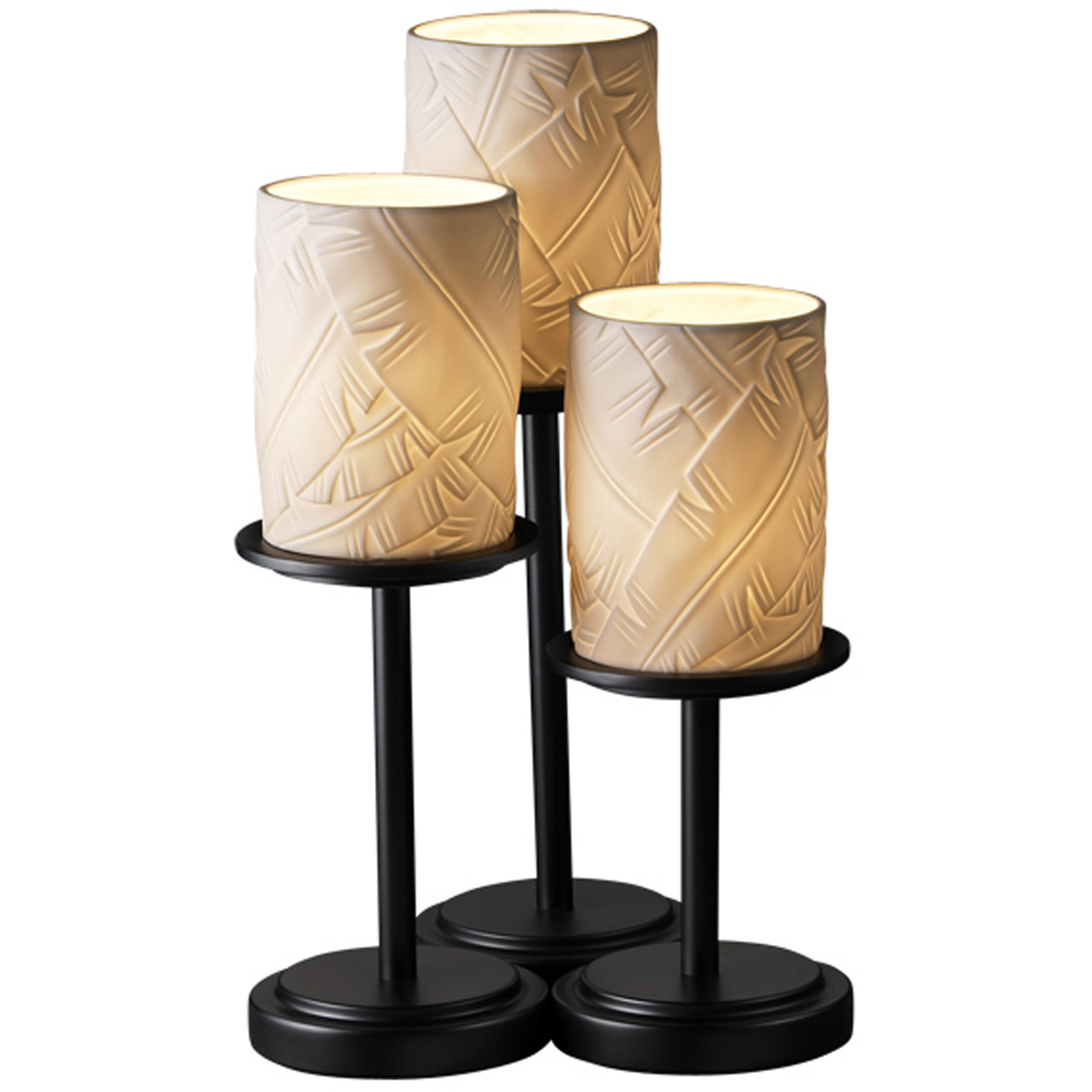 Limoges 16 inch 9 watt Dark Bronze Table-Lamp Portable Light in 2100 Lm LED, Bamboo, Dakota