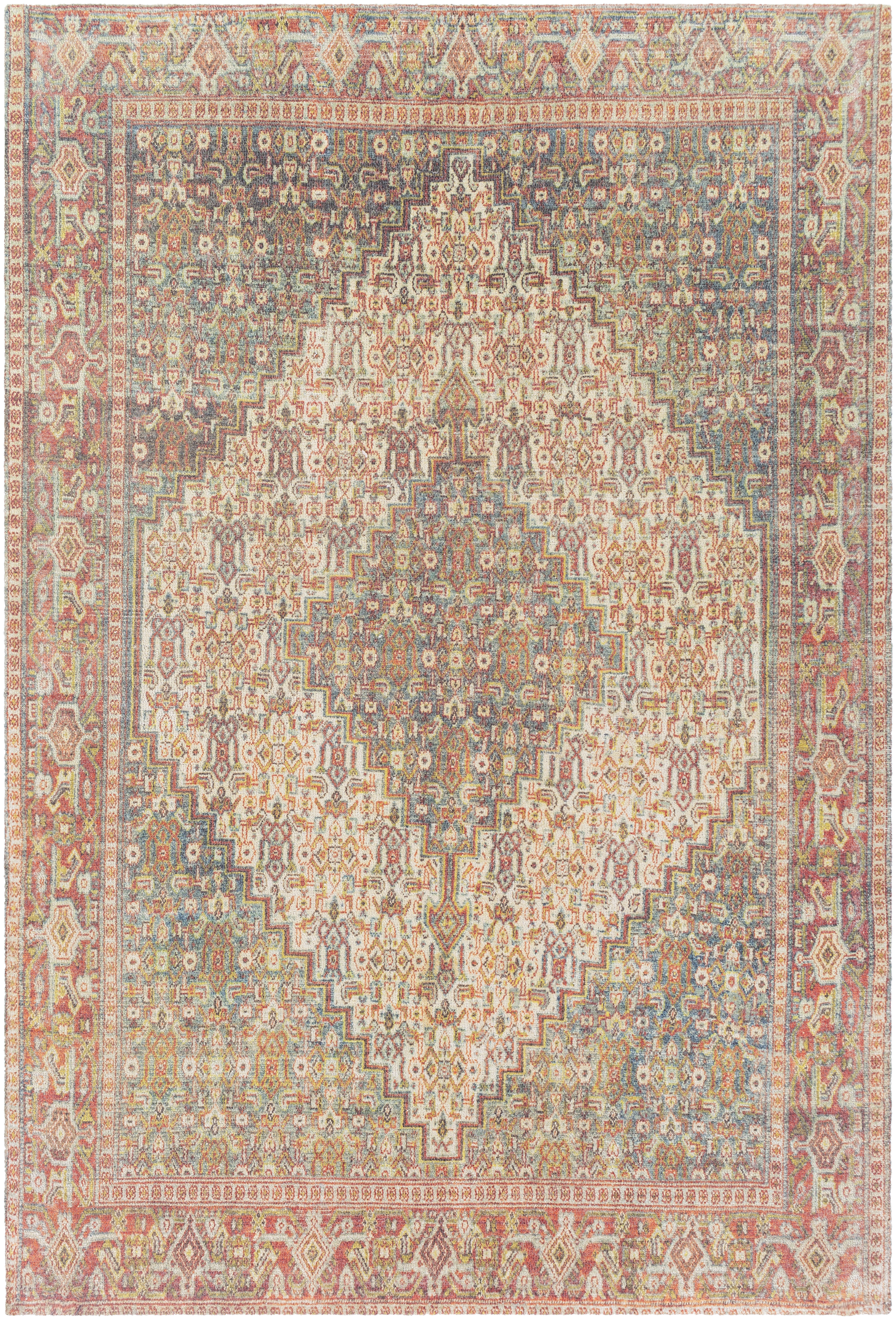 Unique 48 X 30 inch Brick Red Rug in 2 x 4, Rectangle
