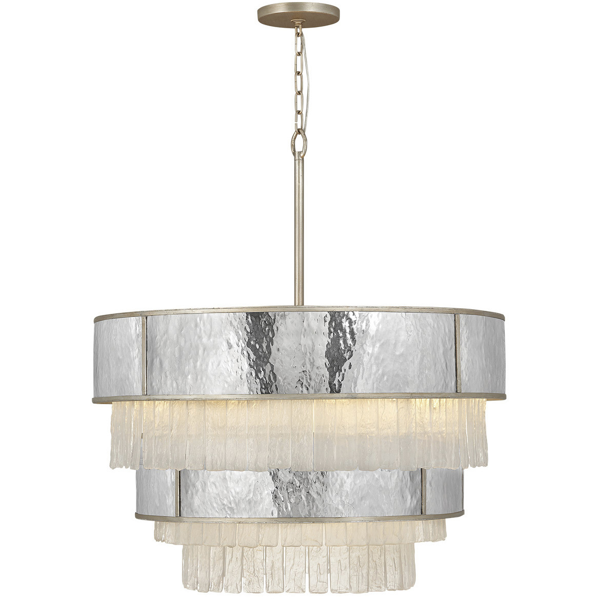 Reverie LED 32 inch Champagne Gold Chandelier Ceiling Light