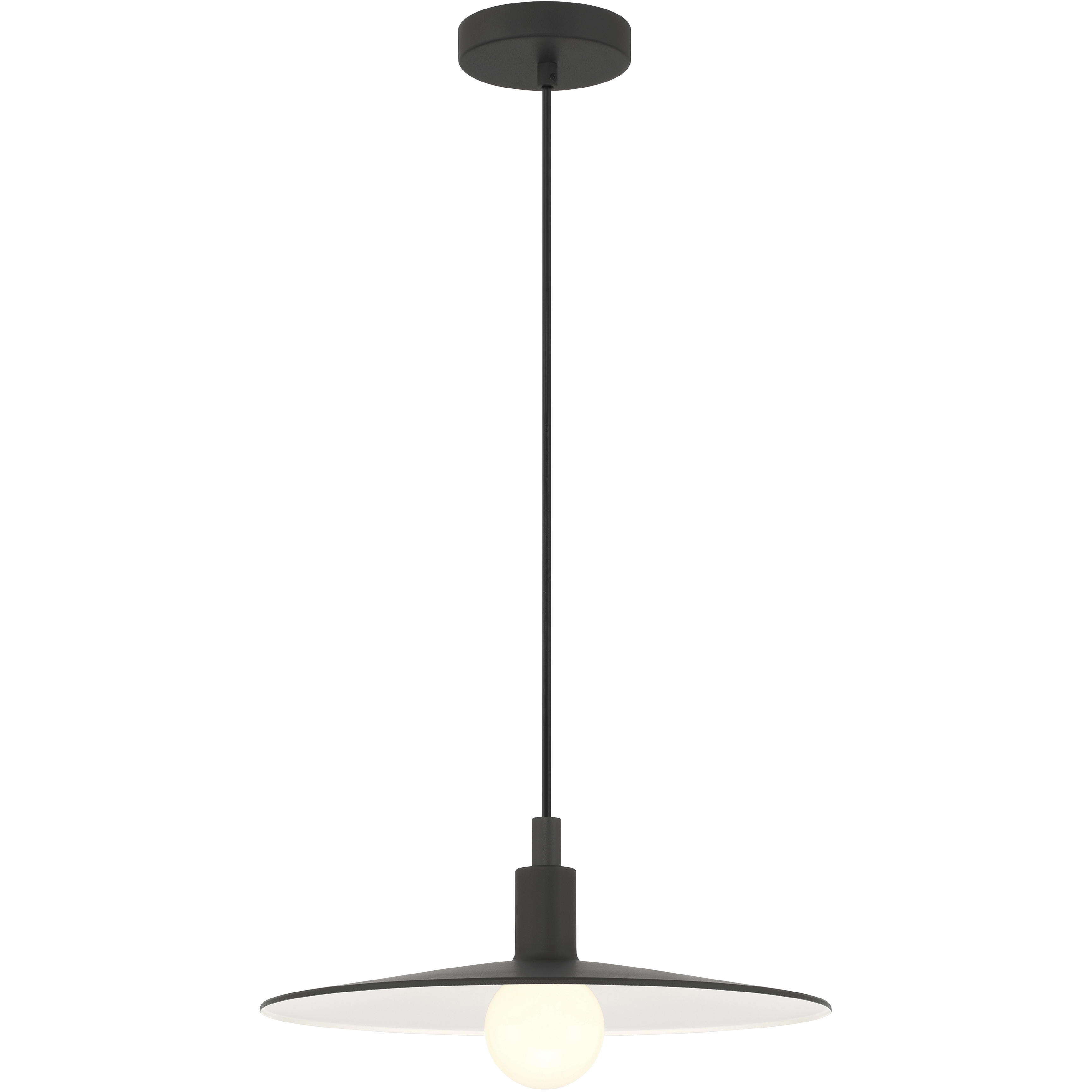 Seoul 1 Light 15 inch Black Pendant Ceiling Light