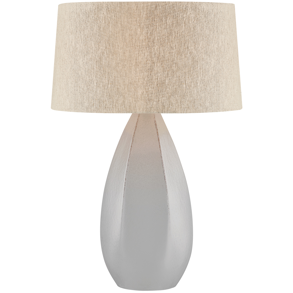 Colwyn 29.5 inch 15 watt Aged Brass/Ceramic Dove White Table Lamp Portable Light