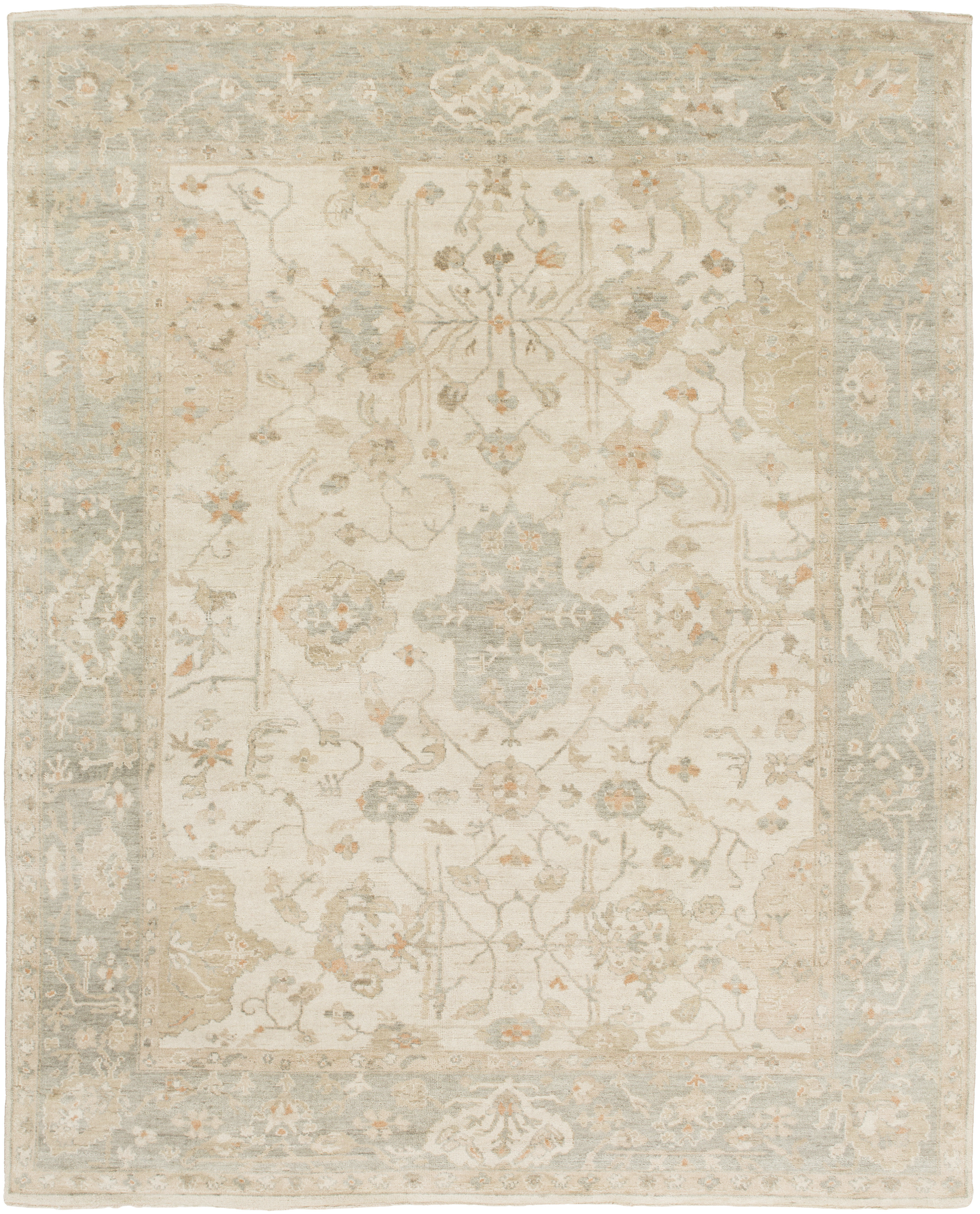 Quinella 120 X 96 inch Light Gray Rug, Rectangle